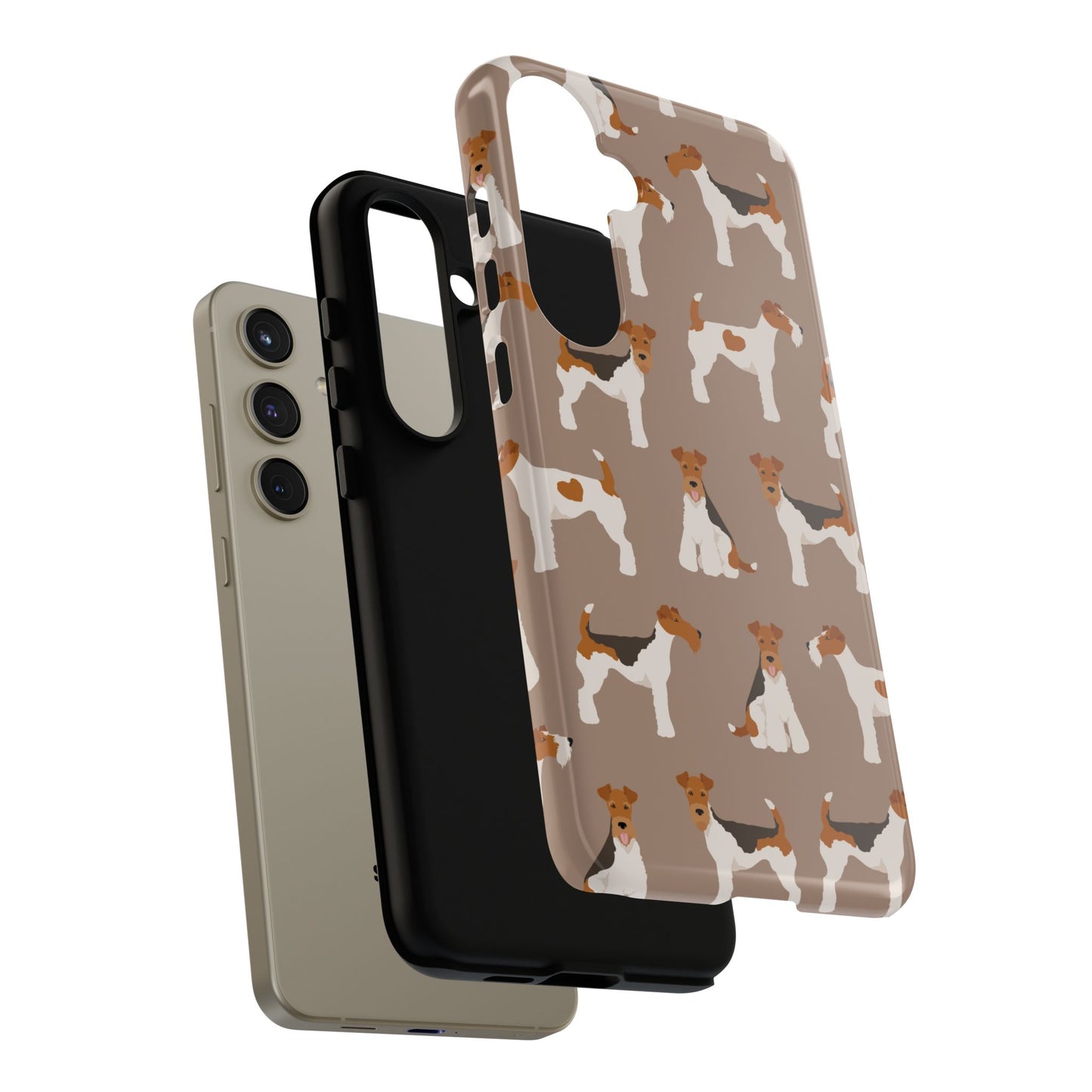 Wire Fox Terrier Lover Tough Case - Stylish Phone Case Featuring Playful Fox Terriers