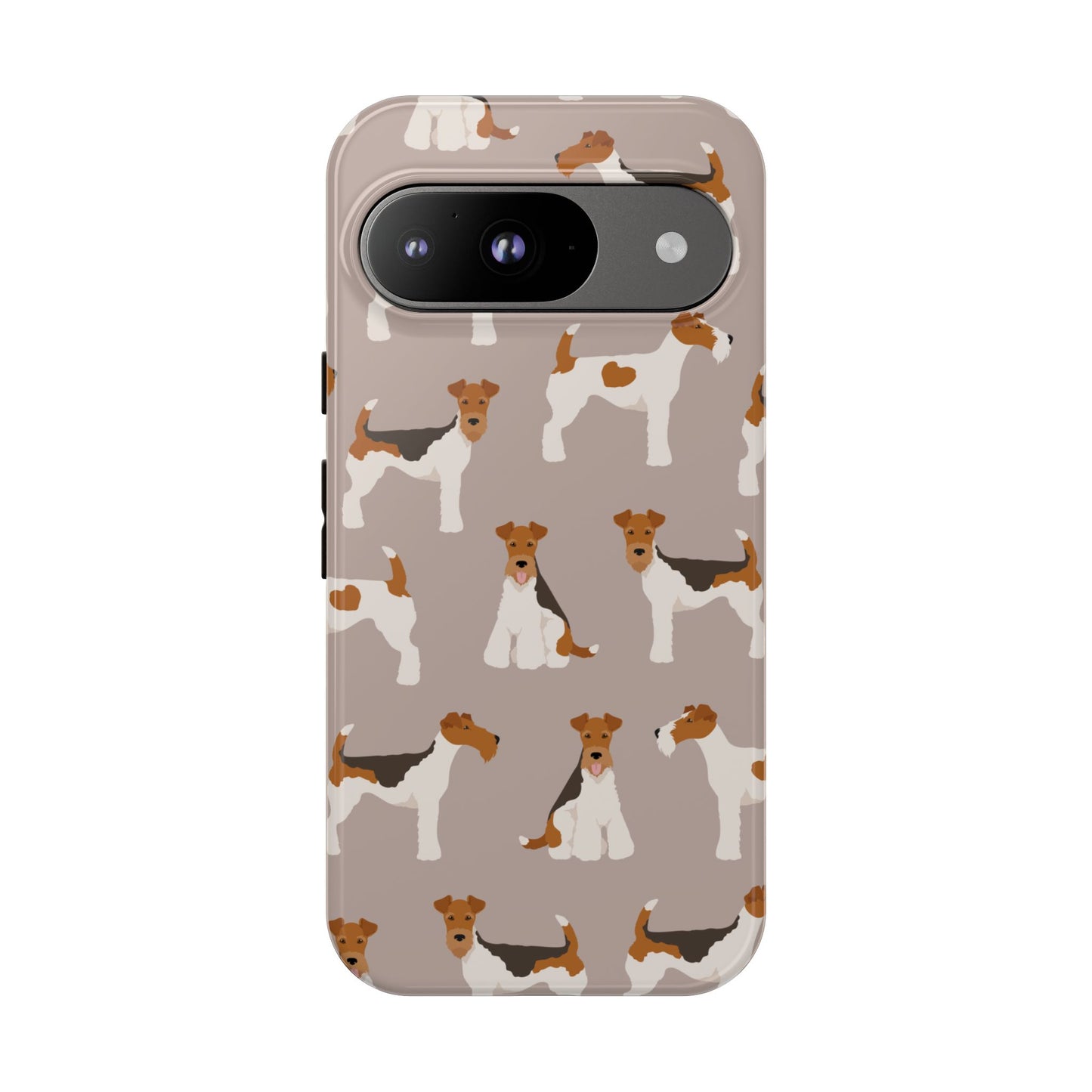 Dog Lover Tough Case - Stylish Phone Case Featuring Playful Fox Terriers