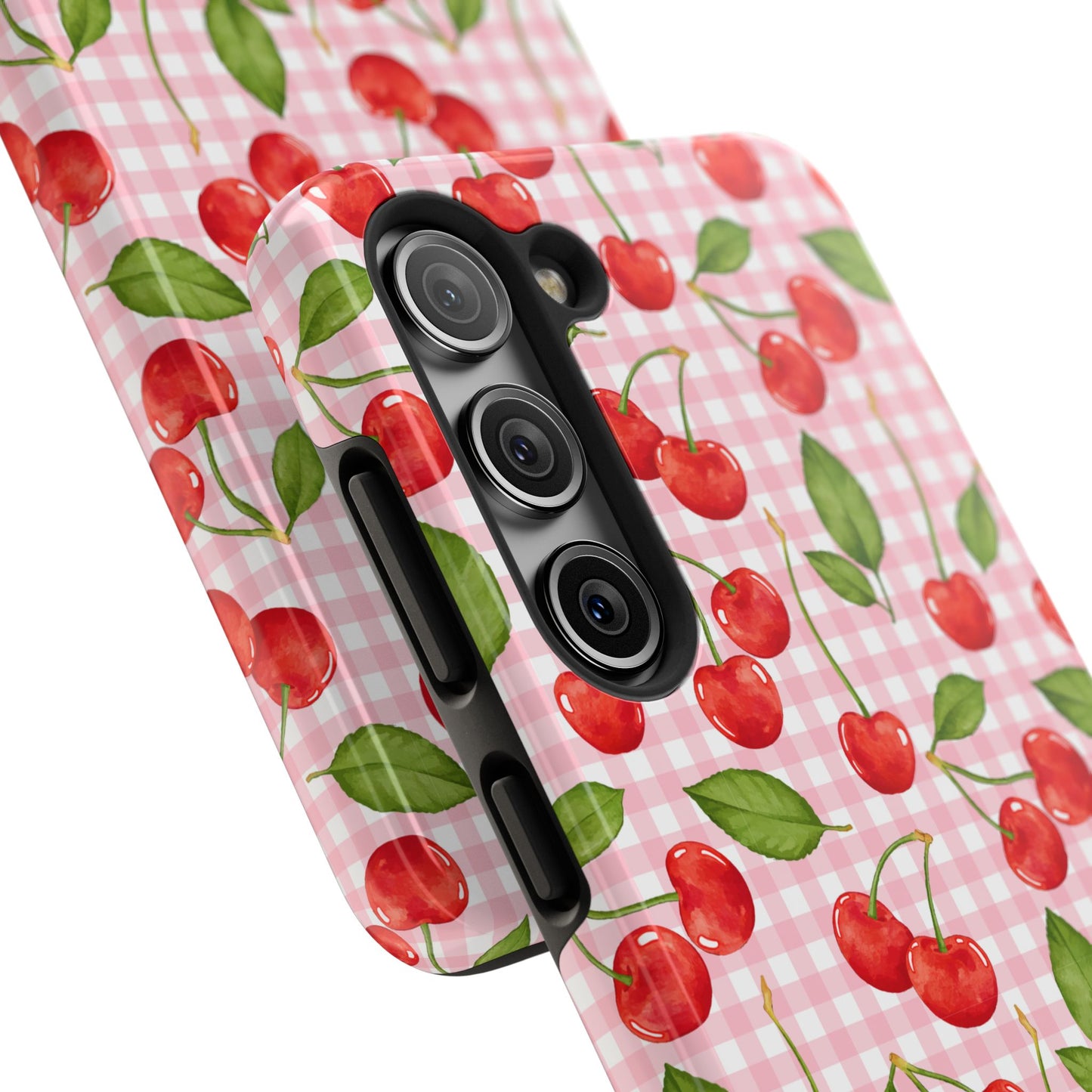 Cherry-Pattern Tough Phone Case - Cute & Durable Protective Case