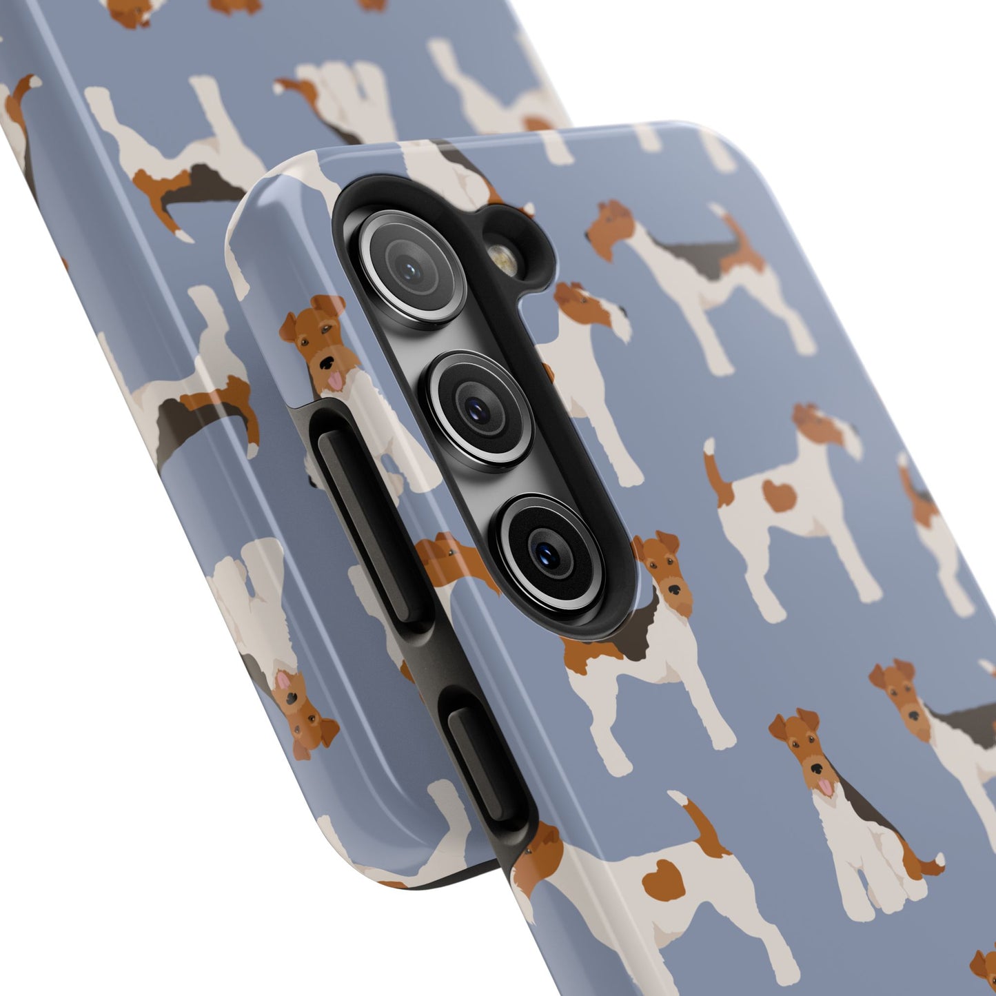Playful Wire Fox Terrier Phone Case - Durable & Stylish Dog Lover Accessory
