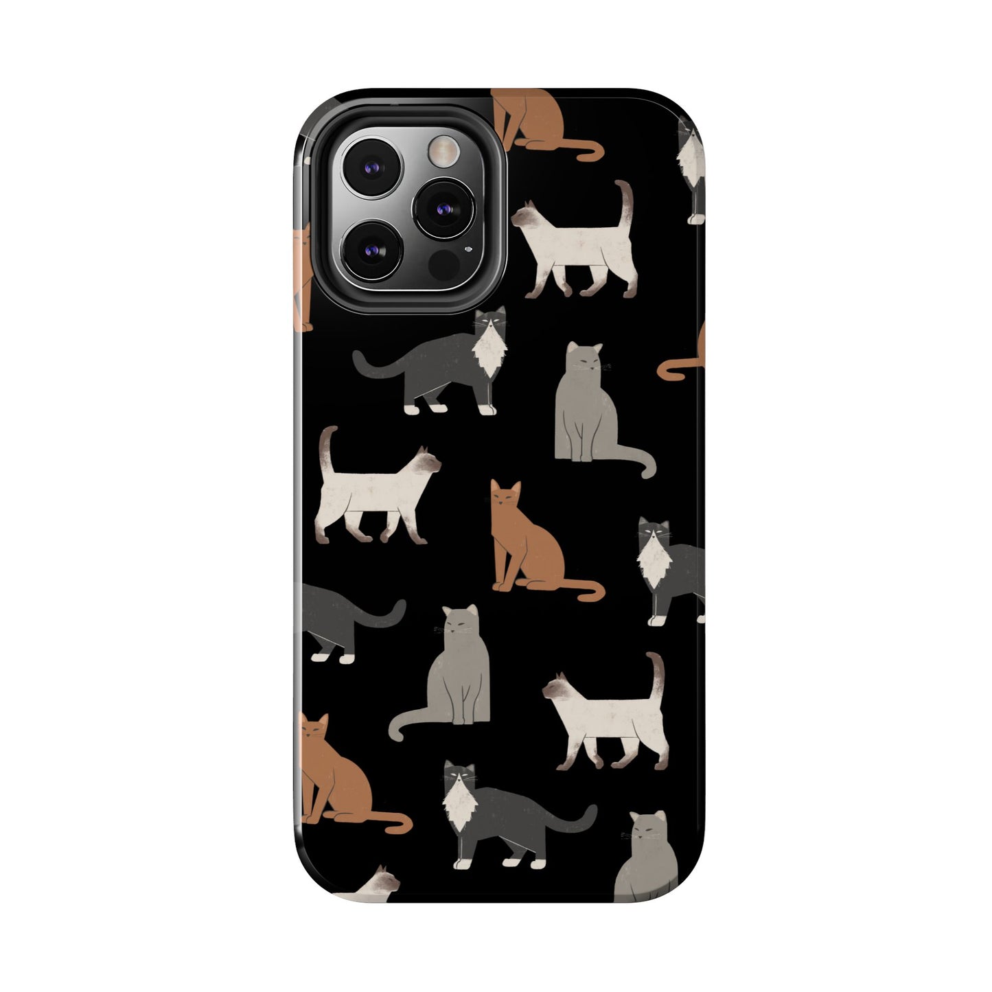 Cubist Cat Tough Phone Case - Stylish & Durable for Pet Fans