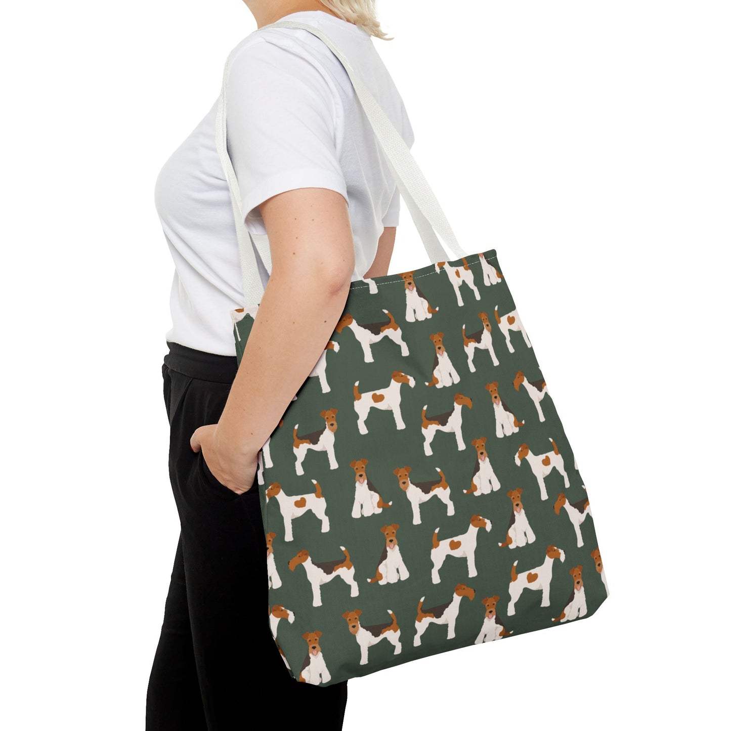 Wire Fox Terrier Dog Pattern Tote Bag - Perfect for Pet Lovers!