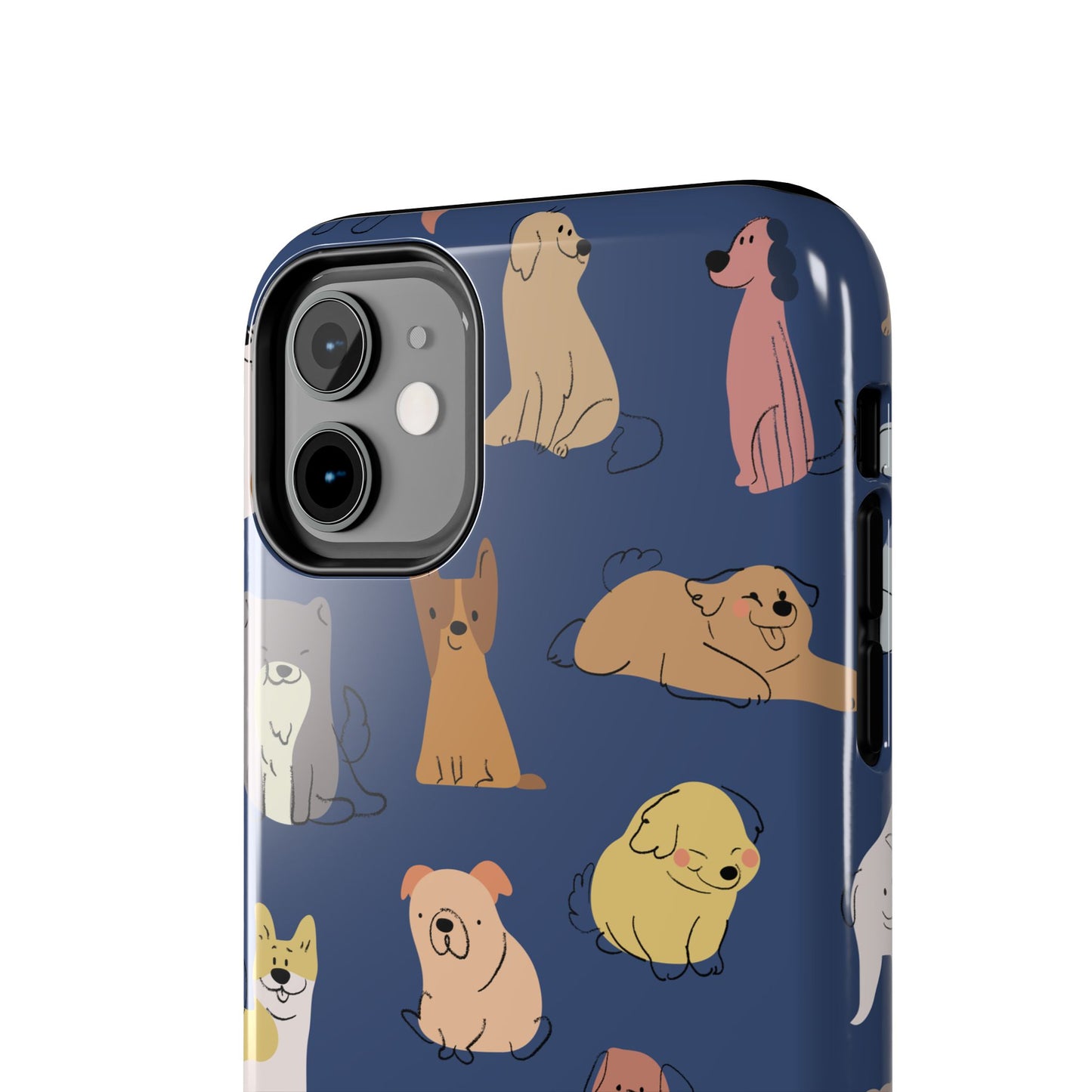 Cute Cartoon Dog Tough Phone Case - Perfect for Pet Lovers
