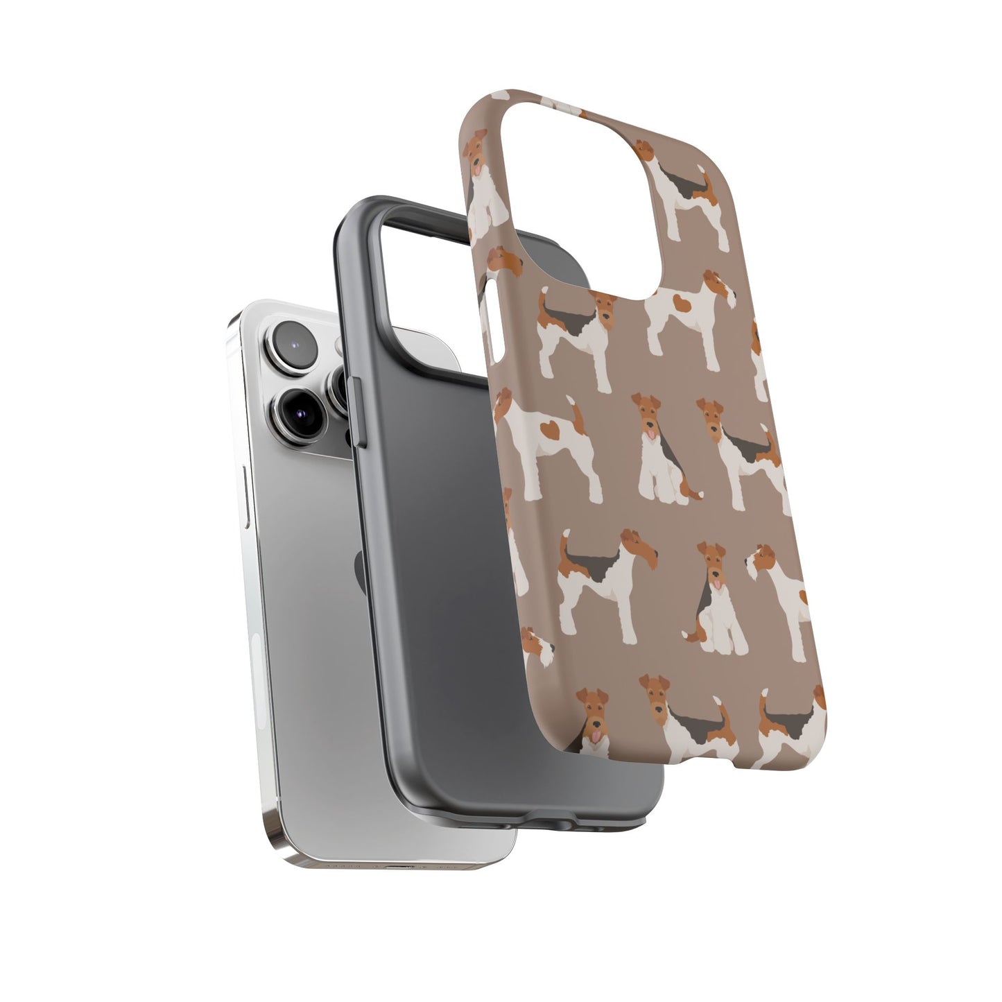Wire Fox Terrier Lover Tough Case - Stylish Phone Case Featuring Playful Fox Terriers