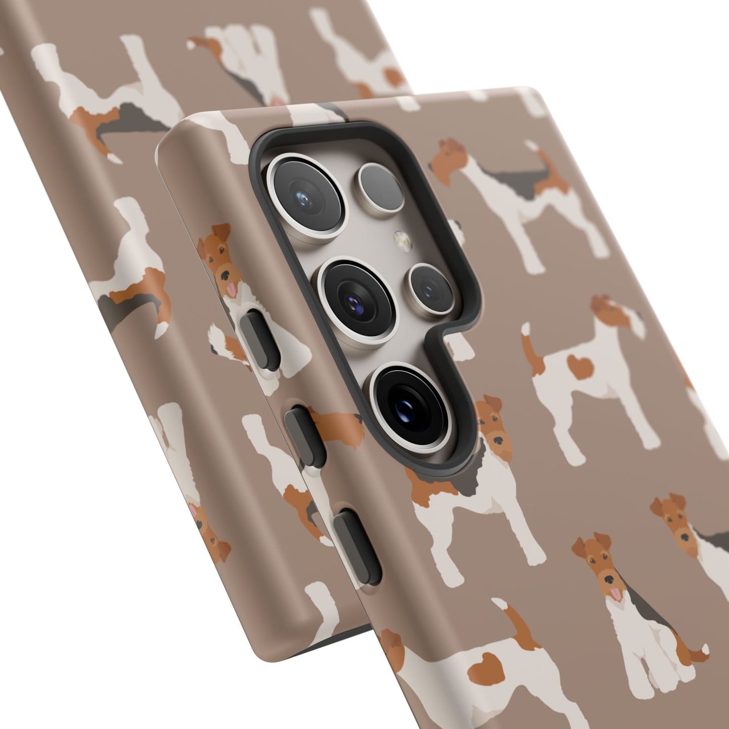 Wire Fox Terrier Lover Tough Case - Stylish Phone Case Featuring Playful Fox Terriers
