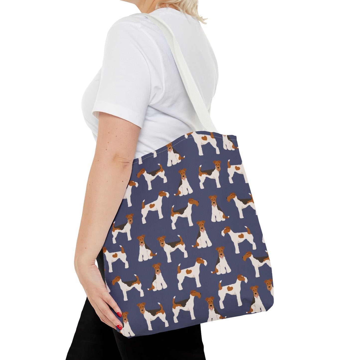 Wire Fox Terrier Dog Pattern Tote Bag - Perfect for Pet Lovers!