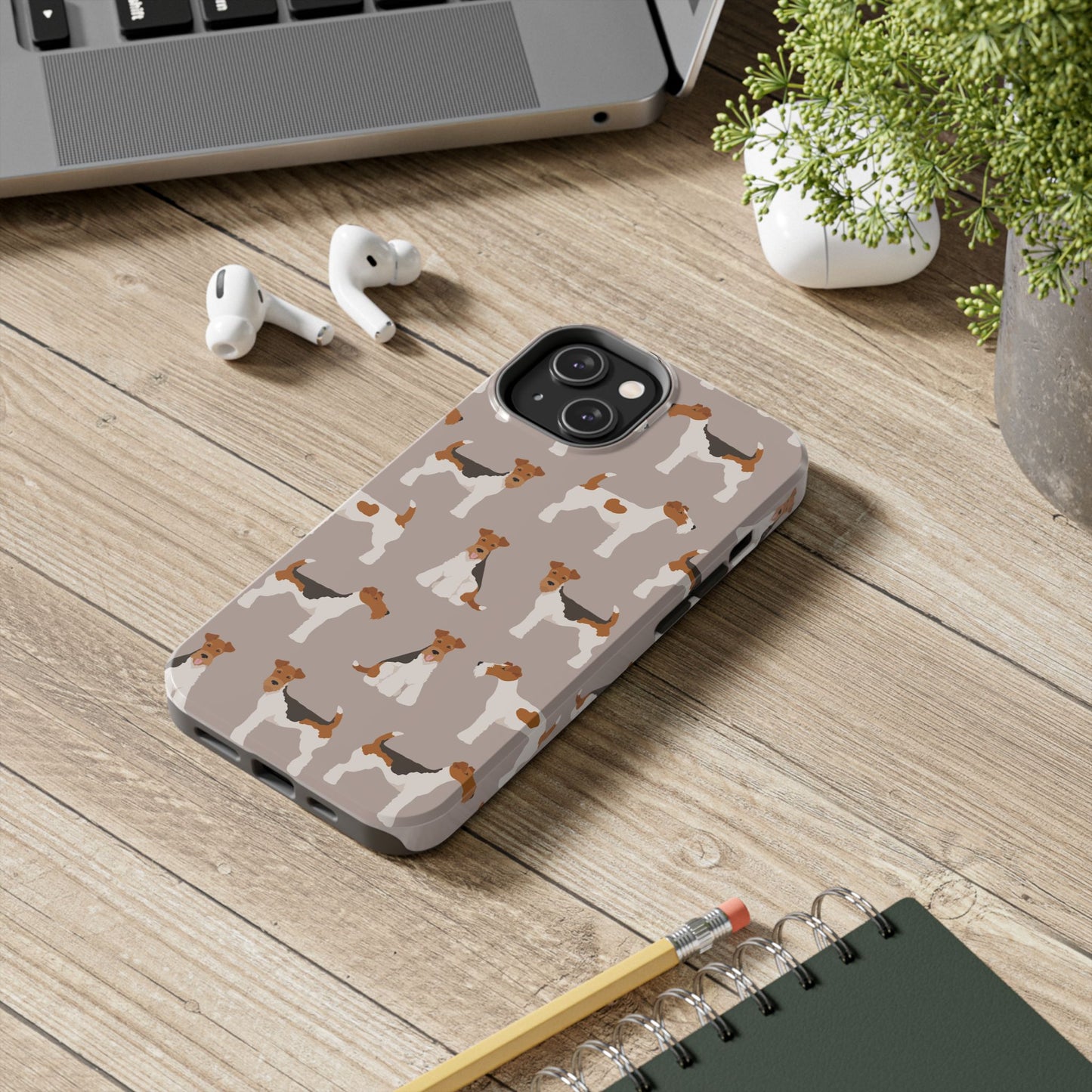Cute Wire Fox Terrier Tough Phone Case - Durable and Stylish