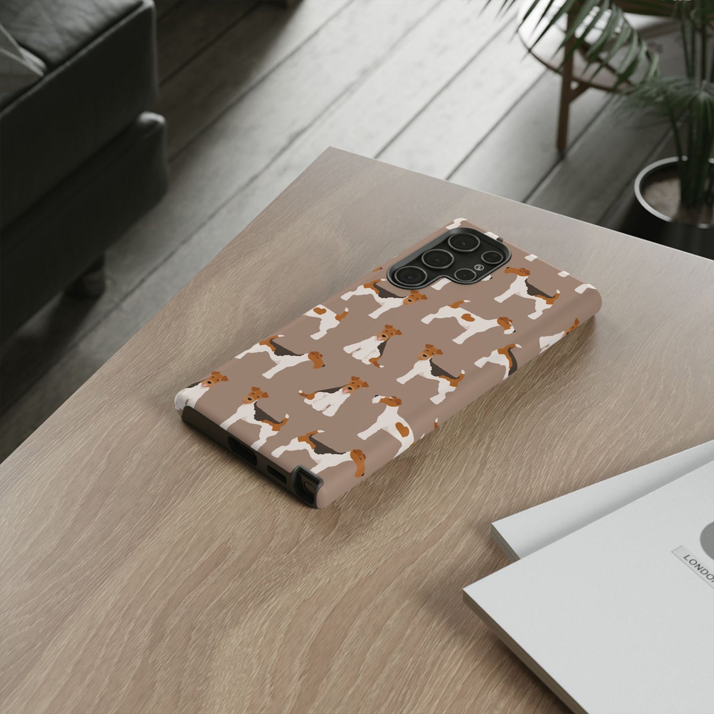 Wire Fox Terrier Lover Tough Case - Stylish Phone Case Featuring Playful Fox Terriers