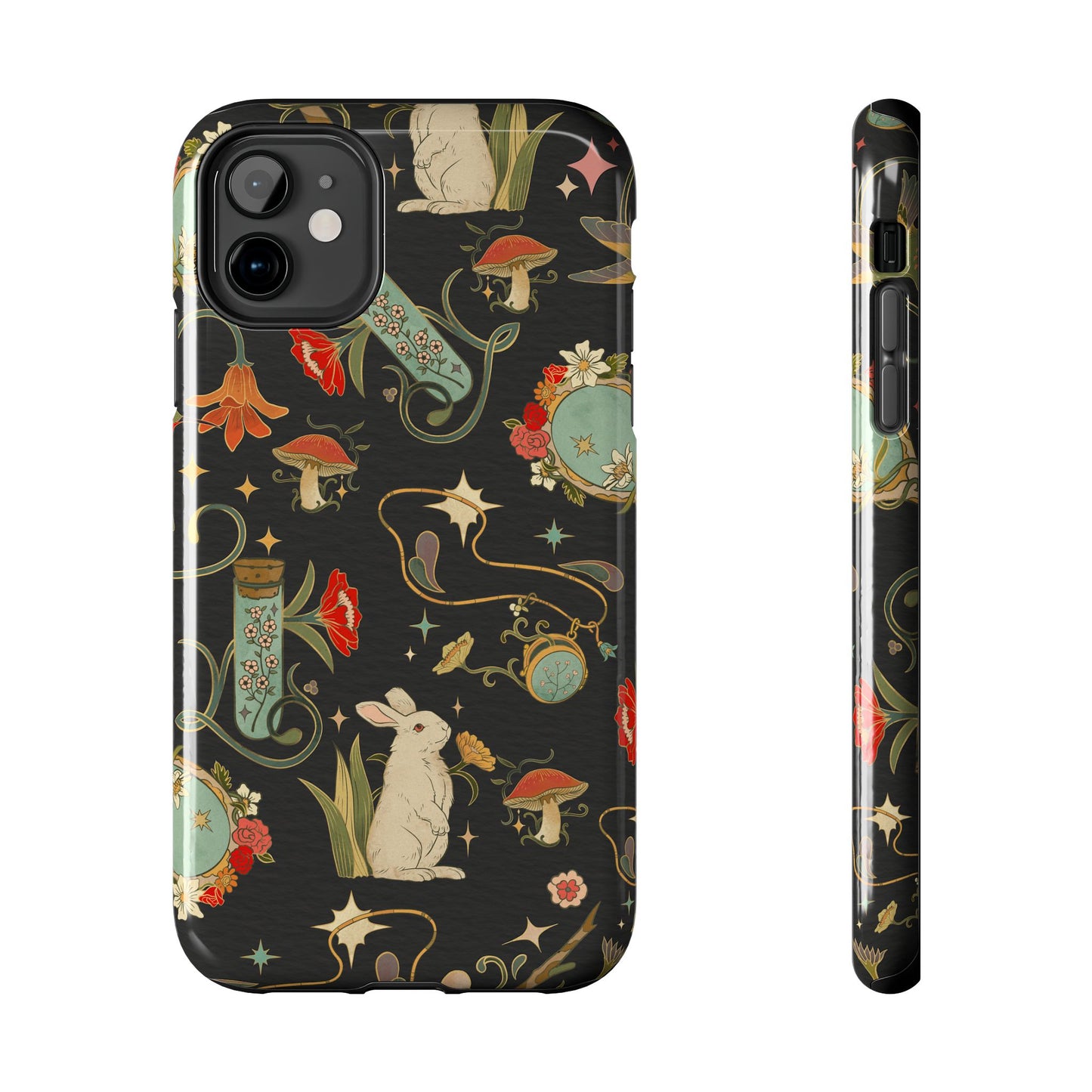 Whimsical Floral Rabbit Phone Case | Tough Protective Cover for Nature Lovers
