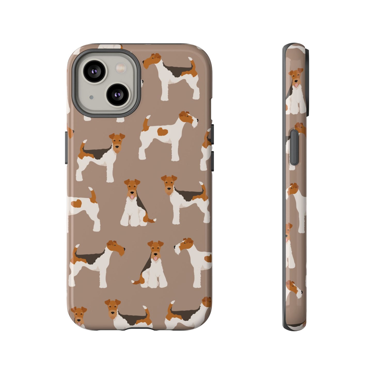Wire Fox Terrier Lover Tough Case - Stylish Phone Case Featuring Playful Fox Terriers