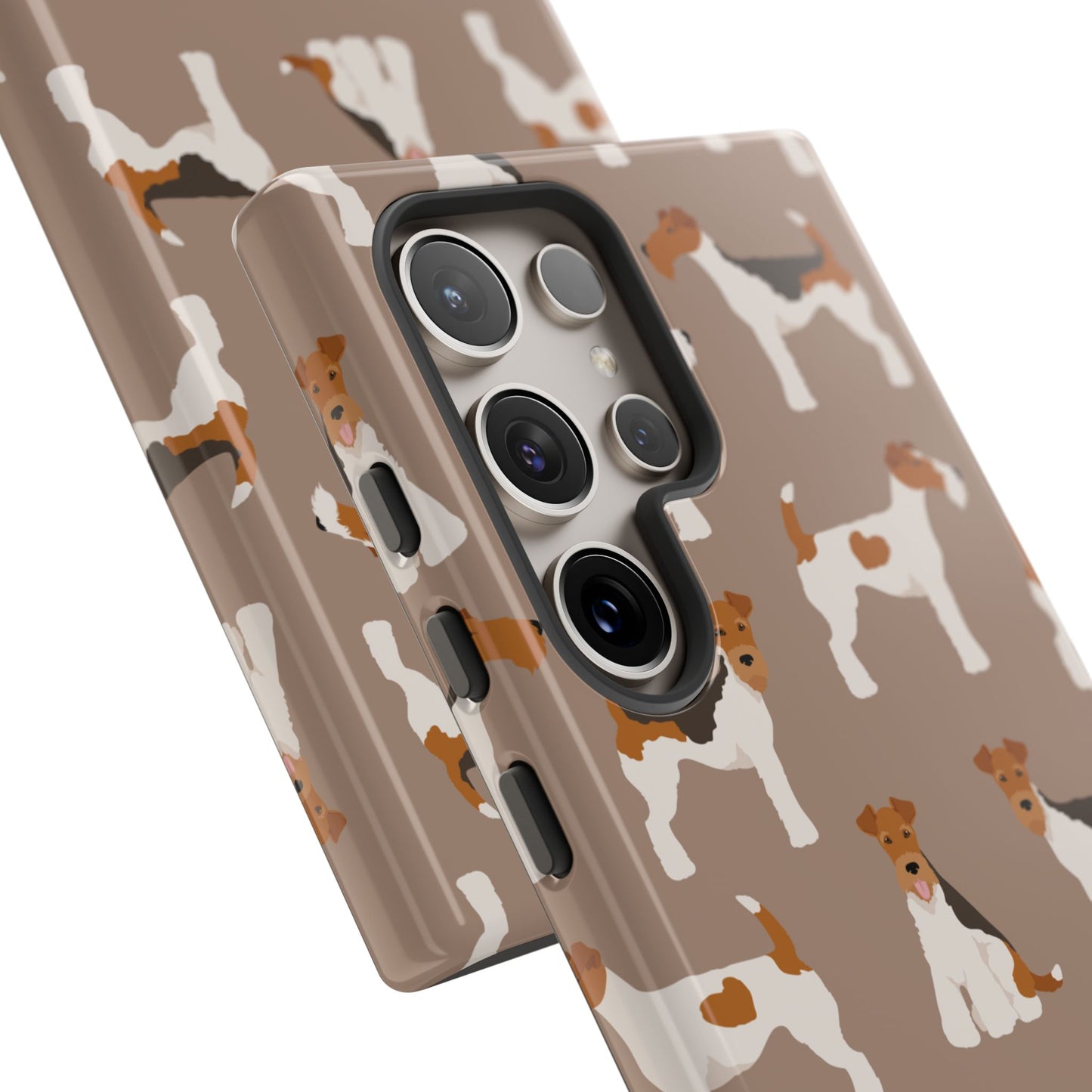 Wire Fox Terrier Lover Tough Case - Stylish Phone Case Featuring Playful Fox Terriers