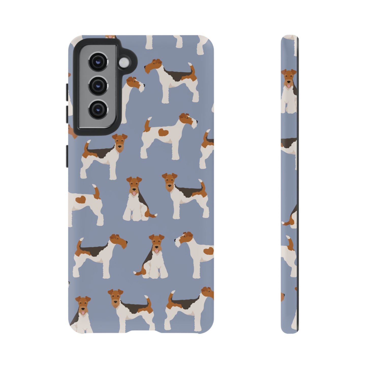 Wire Fox Terrier Lover Tough Case - Stylish Phone Case Featuring Playful Fox Terriers