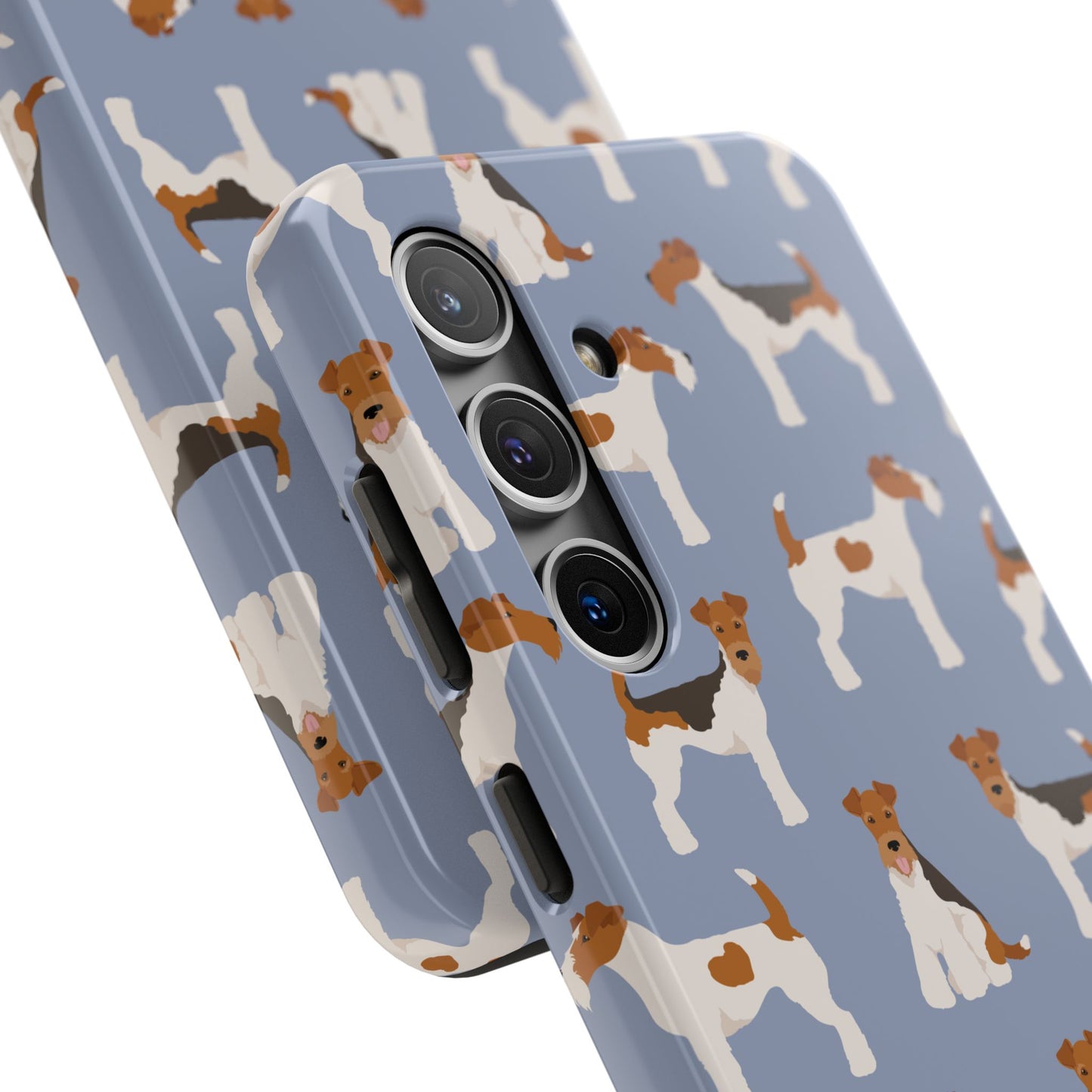 Playful Wire Fox Terrier Phone Case - Durable & Stylish Dog Lover Accessory