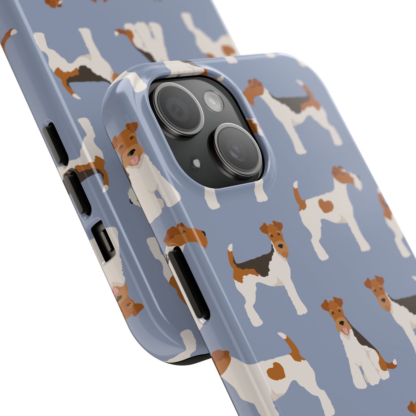 Playful Wire Fox Terrier Phone Case - Durable & Stylish Dog Lover Accessory