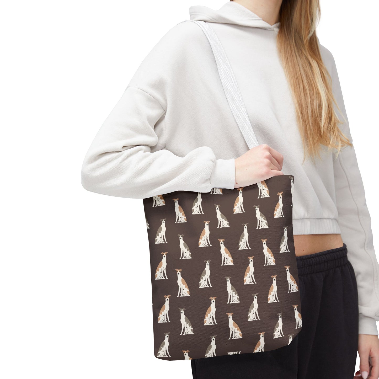Grey Hound Dog Pattern Tote Bag - Perfect for Pet Lovers!
