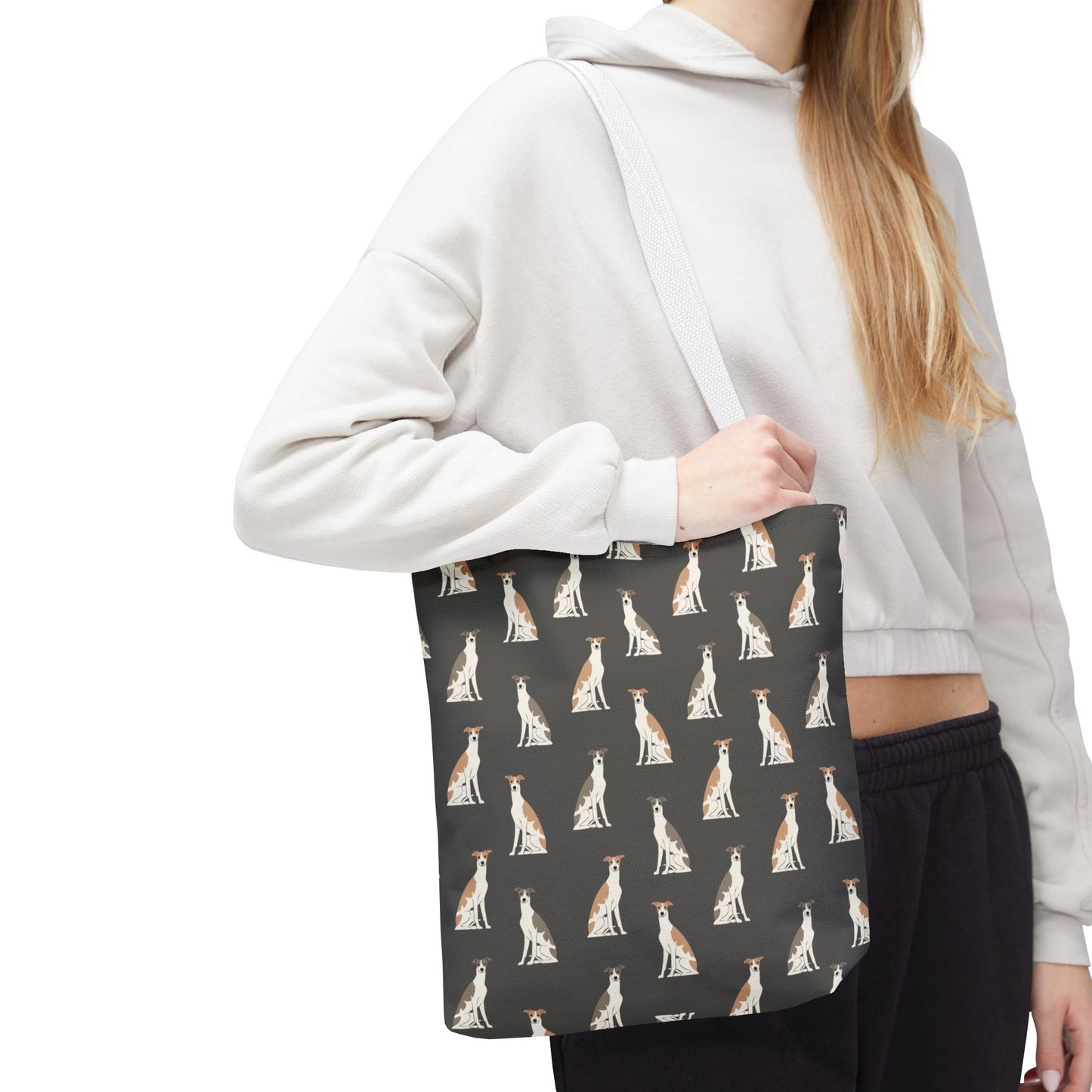 Grey Hound Dog Pattern Tote Bag - Perfect for Pet Lovers!