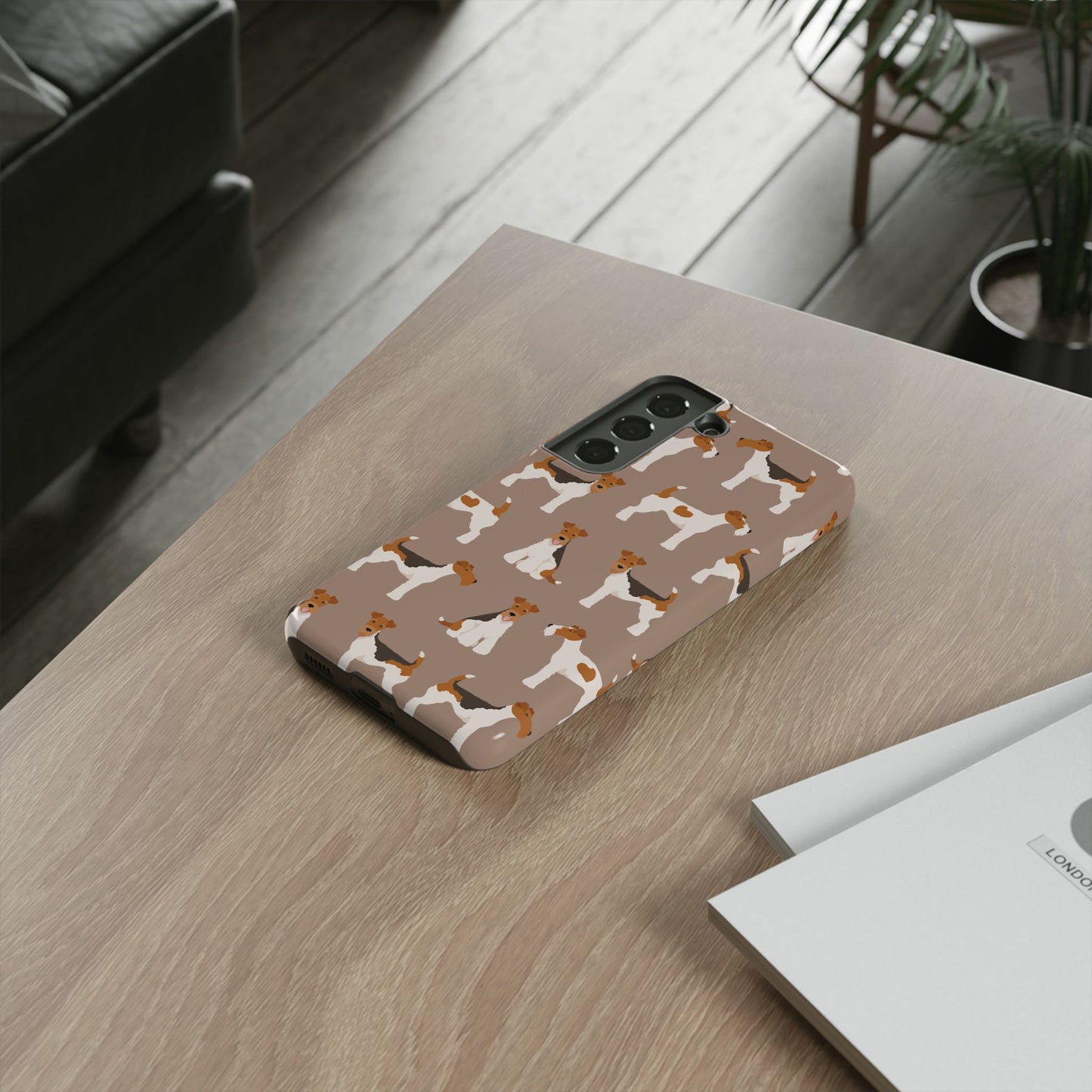 Wire Fox Terrier Lover Tough Case - Stylish Phone Case Featuring Playful Fox Terriers
