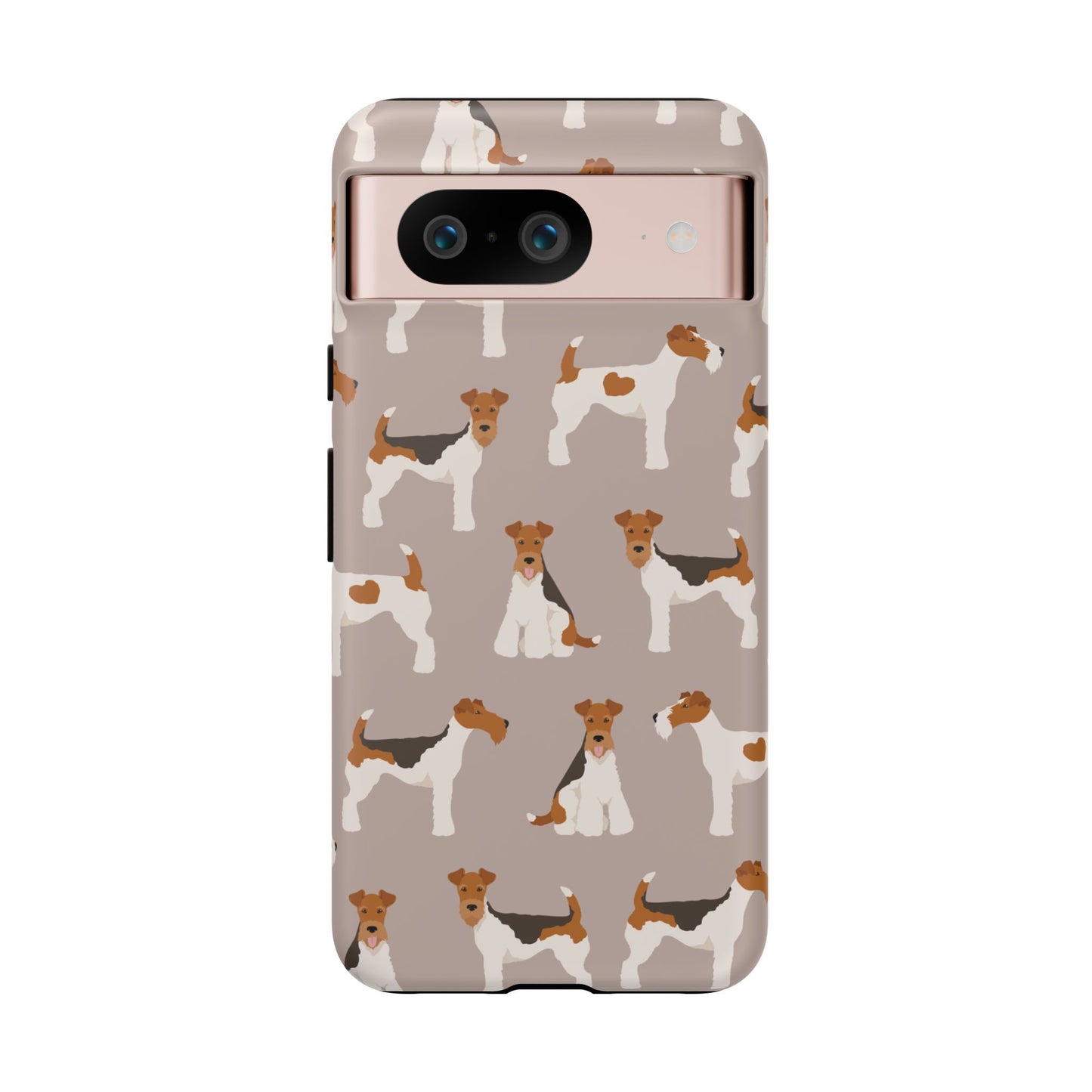Dog Lover Tough Case - Stylish Phone Case Featuring Playful Fox Terriers