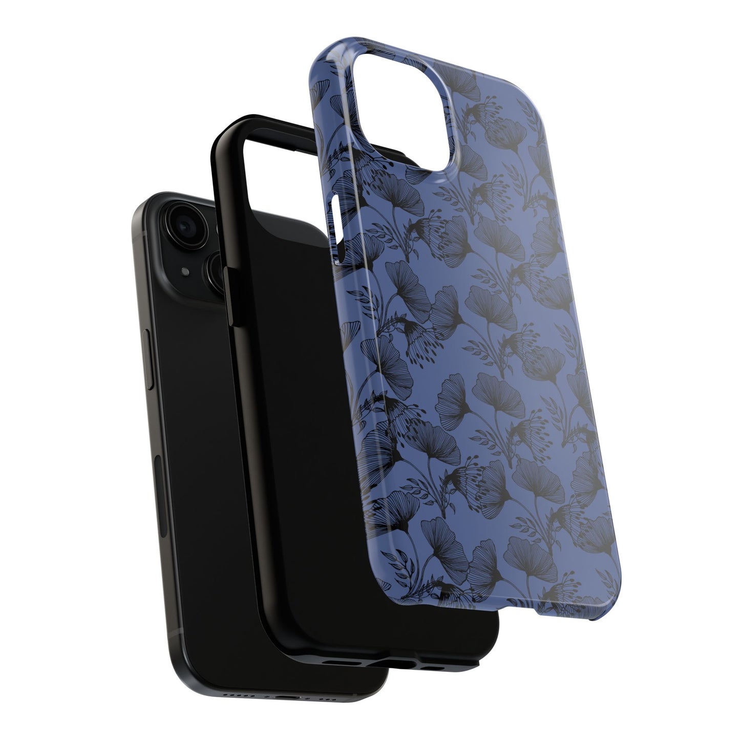 Ornate Floral Tough Phone Case - Durable Protection with Elegant Design