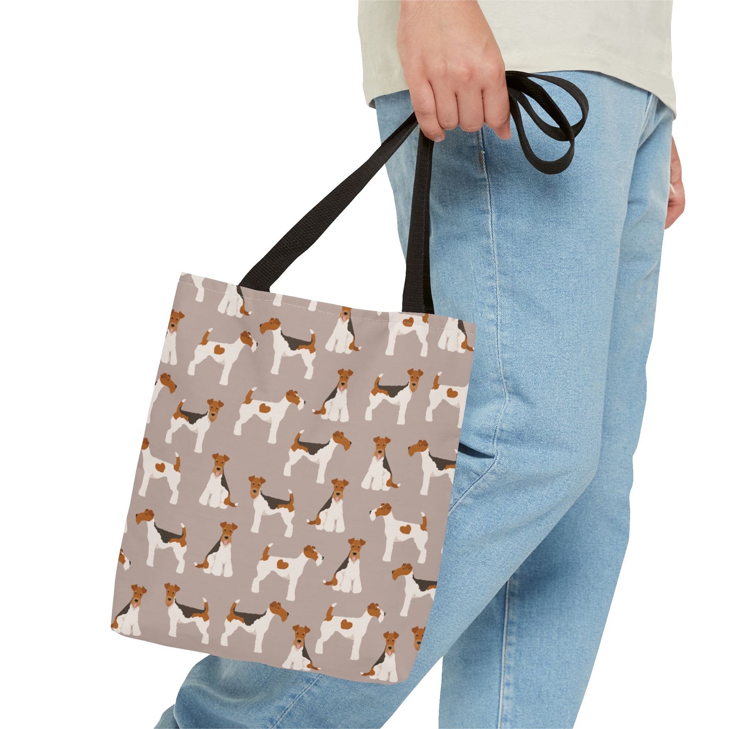 Wire Fox Terrier Dog Pattern Tote Bag - Perfect for Pet Lovers!