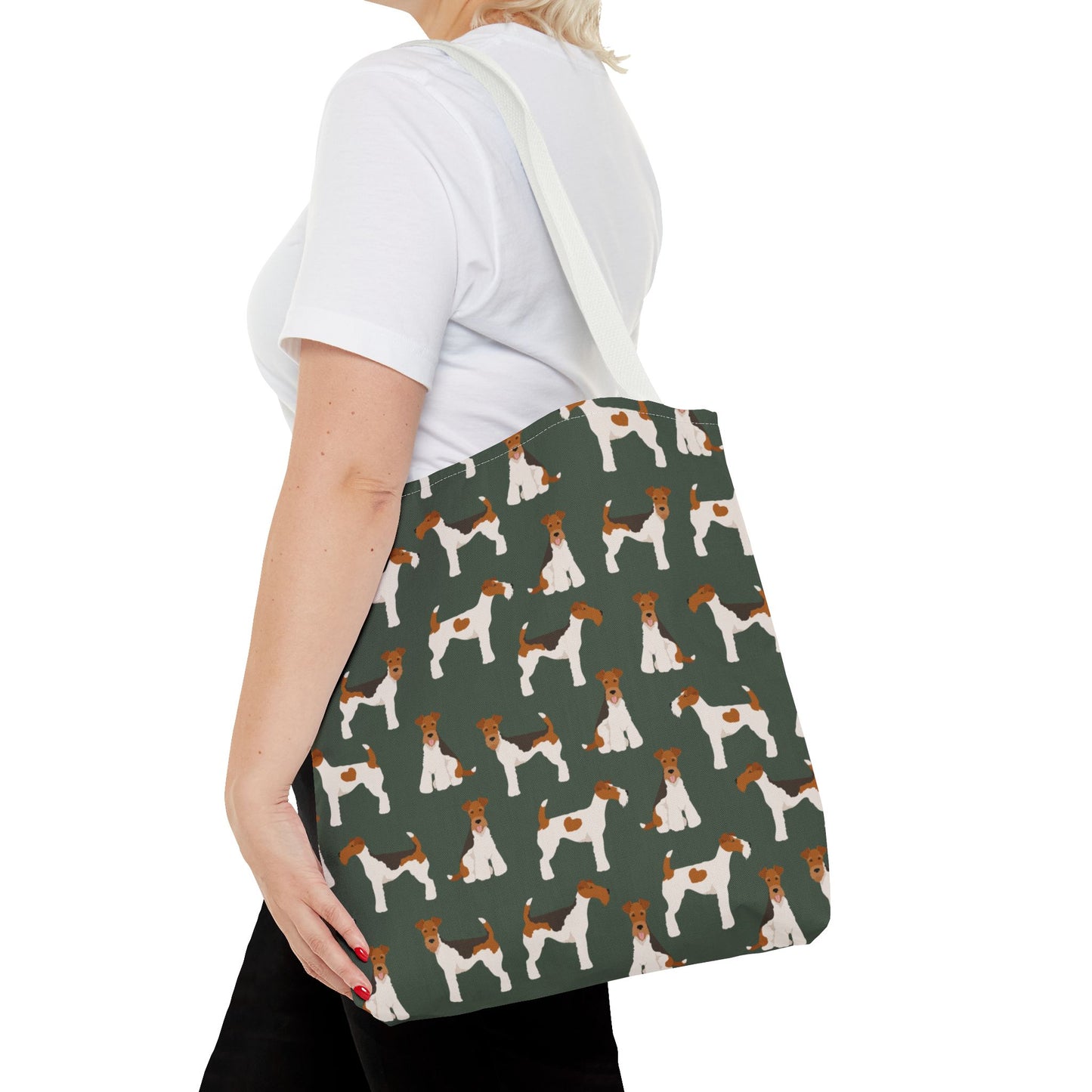 Wire Fox Terrier Dog Pattern Tote Bag - Perfect for Pet Lovers!