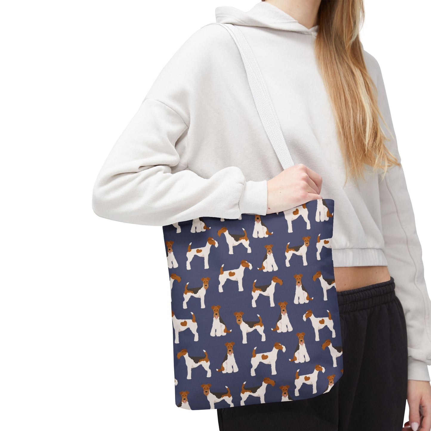 Wire Fox Terrier Dog Pattern Tote Bag - Perfect for Pet Lovers!