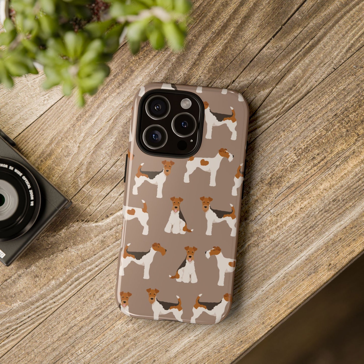 Wire Fox Terrier Lover Tough Case - Stylish Phone Case Featuring Playful Fox Terriers