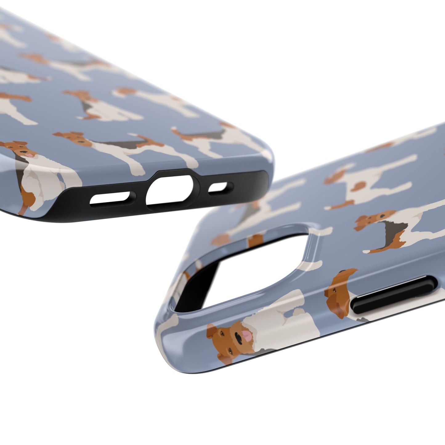 Playful Wire Fox Terrier Phone Case - Durable & Stylish Dog Lover Accessory