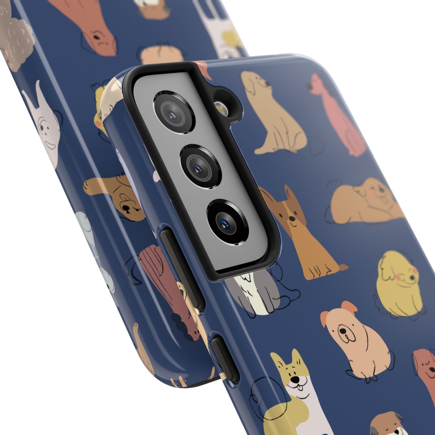 Cute Cartoon Dog Tough Phone Case - Perfect for Pet Lovers