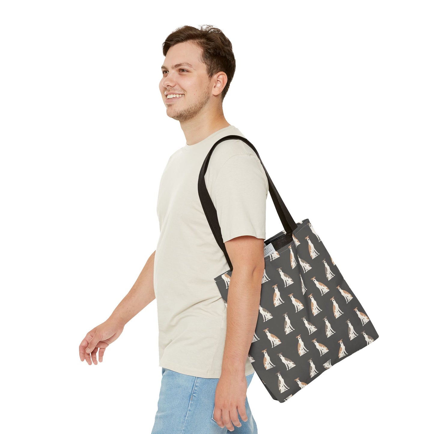 Grey Hound Dog Pattern Tote Bag - Perfect for Pet Lovers!