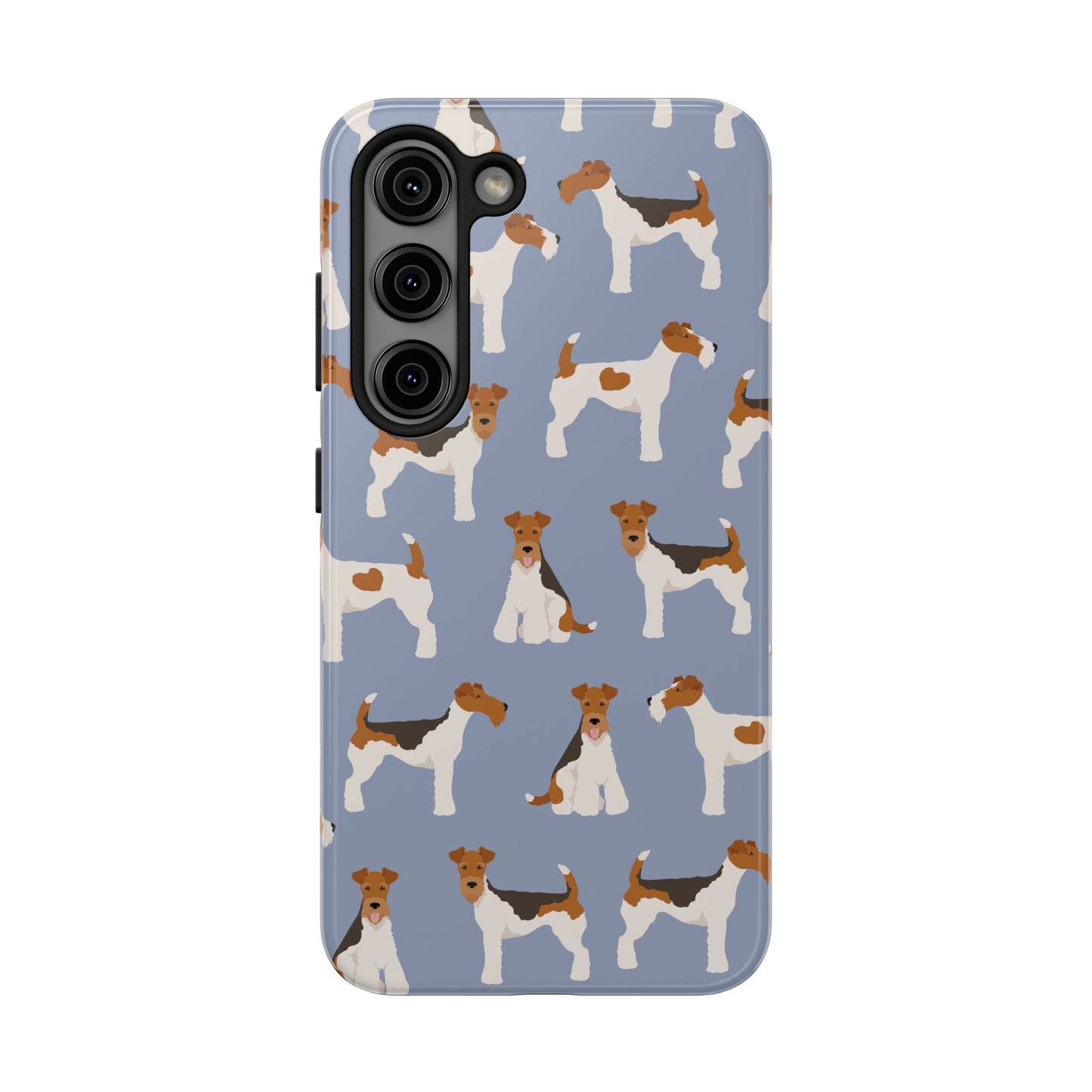 Playful Wire Fox Terrier Phone Case - Durable & Stylish Dog Lover Accessory