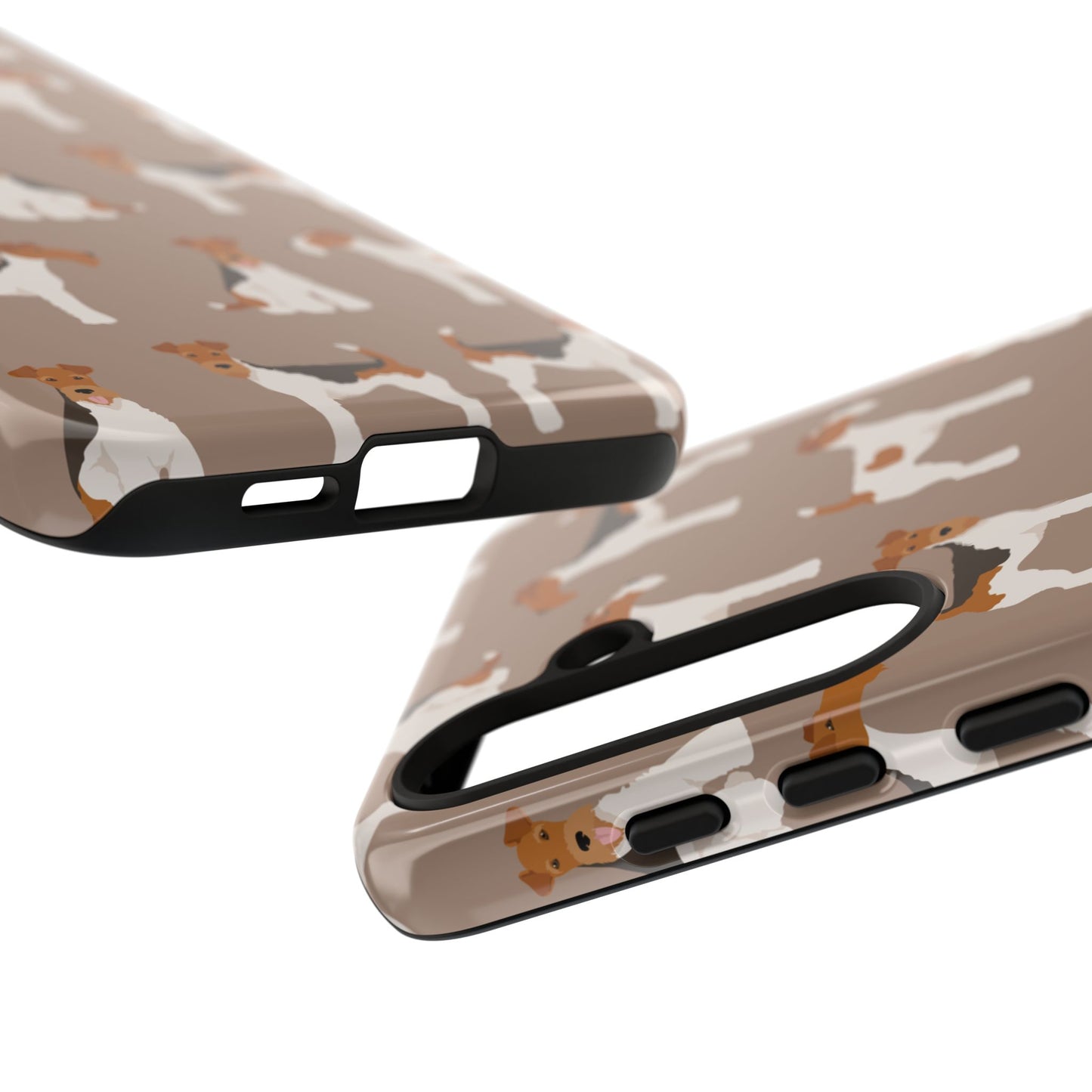 Wire Fox Terrier Lover Tough Case - Stylish Phone Case Featuring Playful Fox Terriers