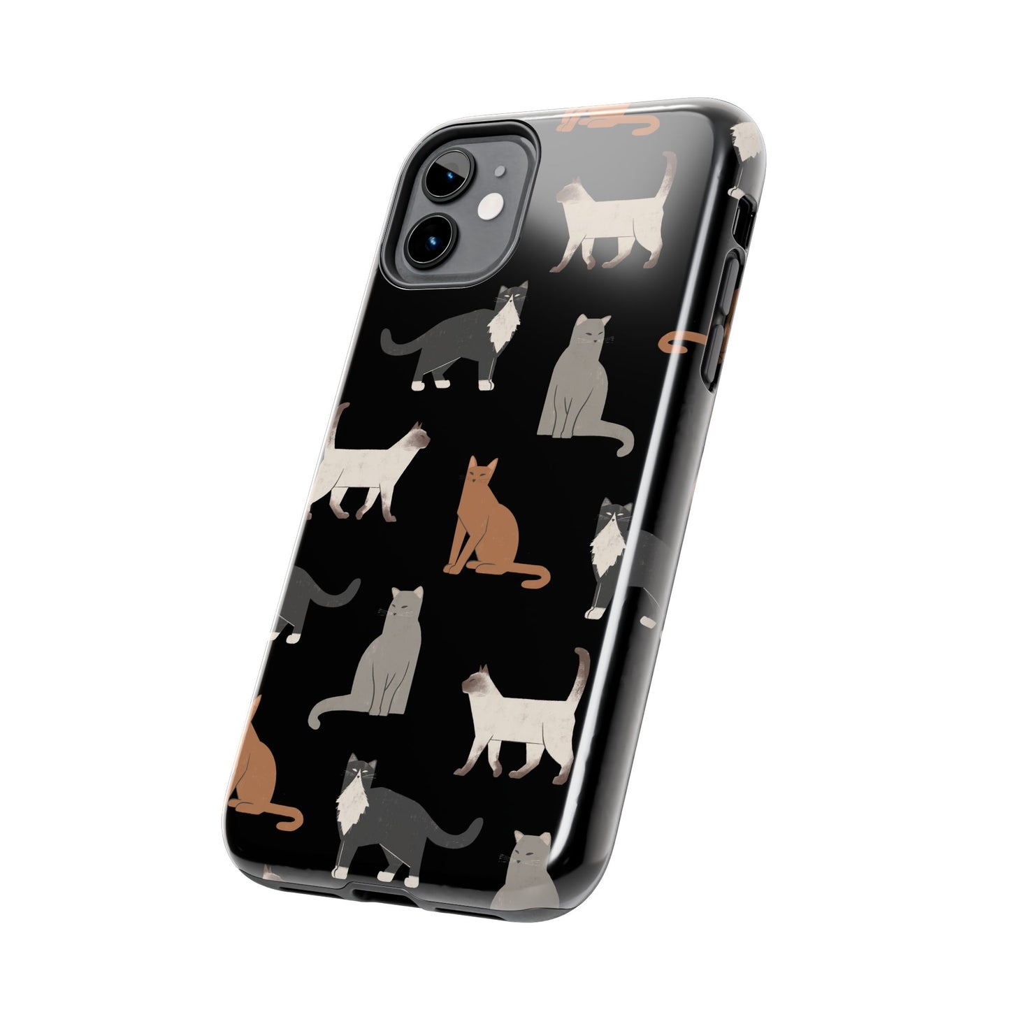 Cubist Cat Tough Phone Case - Stylish & Durable for Pet Fans