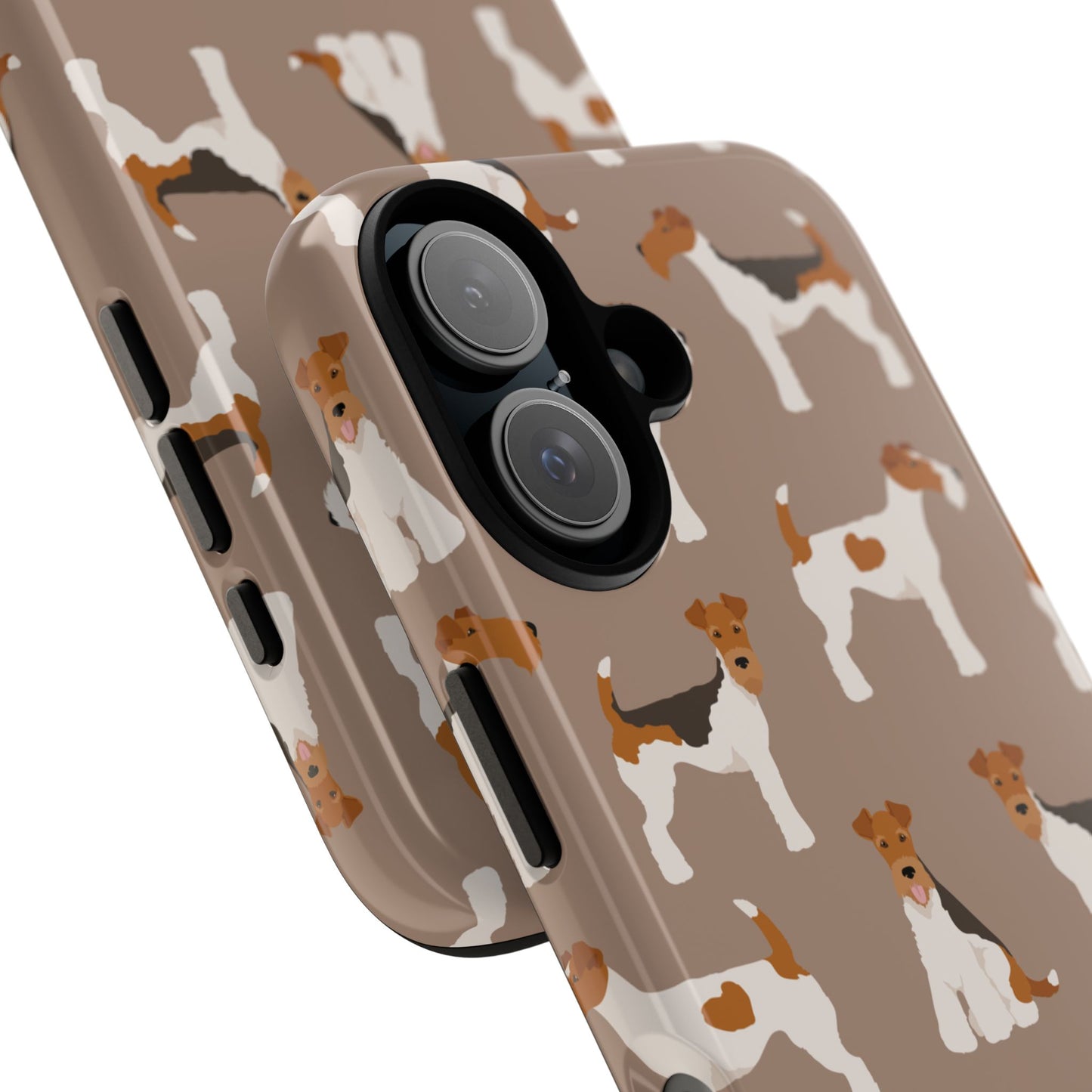 Wire Fox Terrier Lover Tough Case - Stylish Phone Case Featuring Playful Fox Terriers