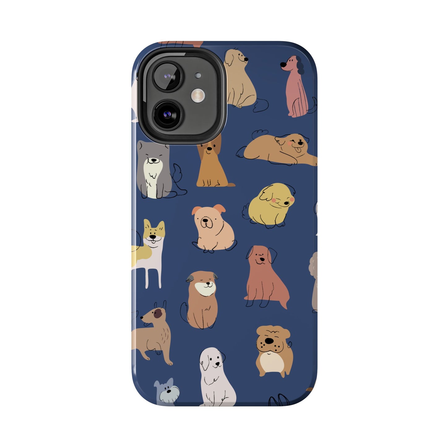 Cute Cartoon Dog Tough Phone Case - Perfect for Pet Lovers