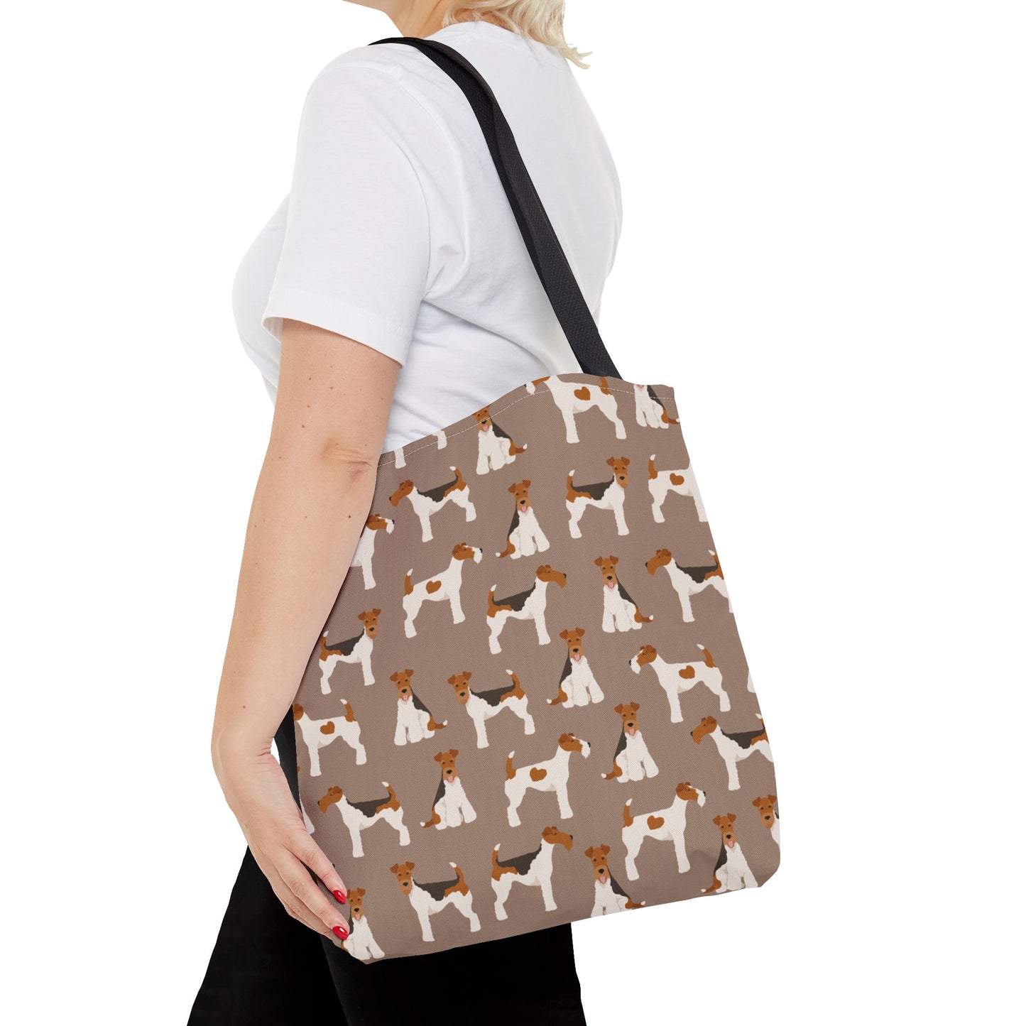 Wire Fox Terrier Dog Pattern Tote Bag - Perfect for Pet Lovers!