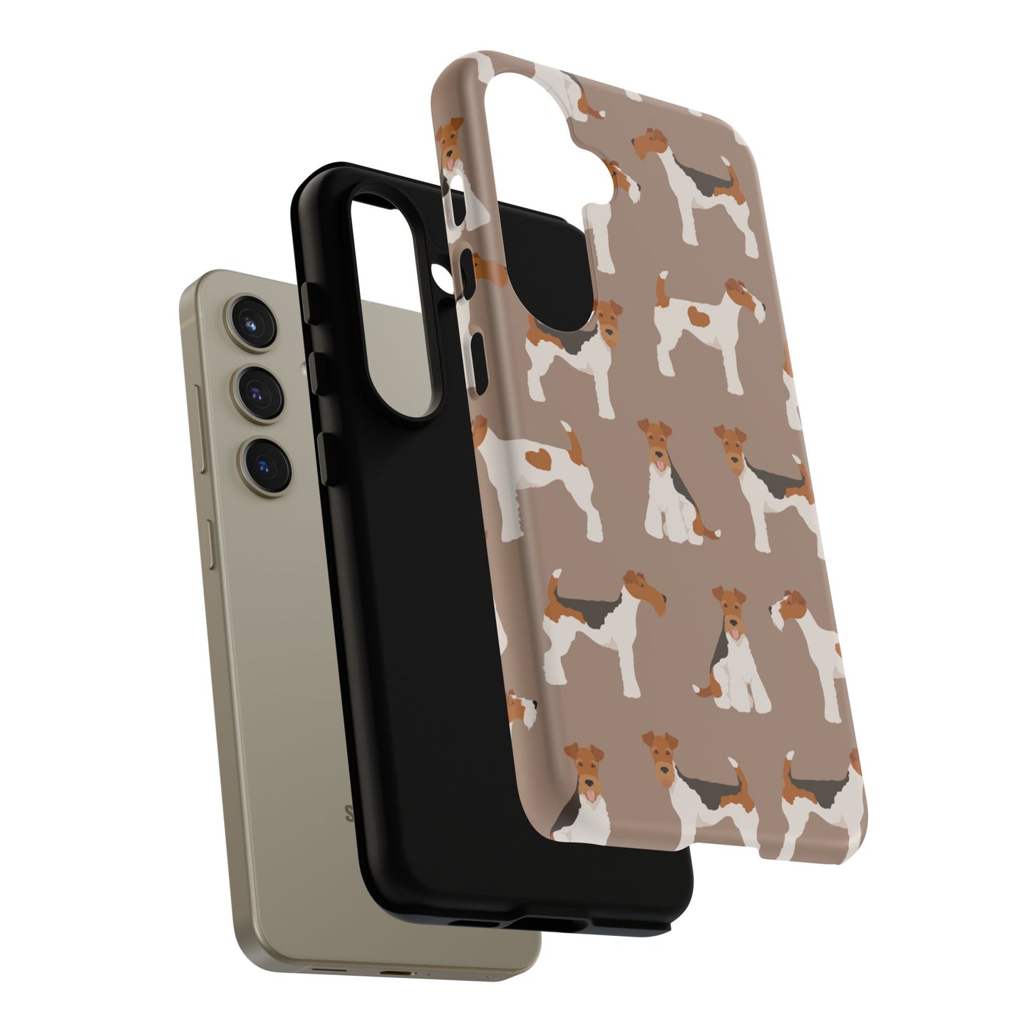 Wire Fox Terrier Lover Tough Case - Stylish Phone Case Featuring Playful Fox Terriers