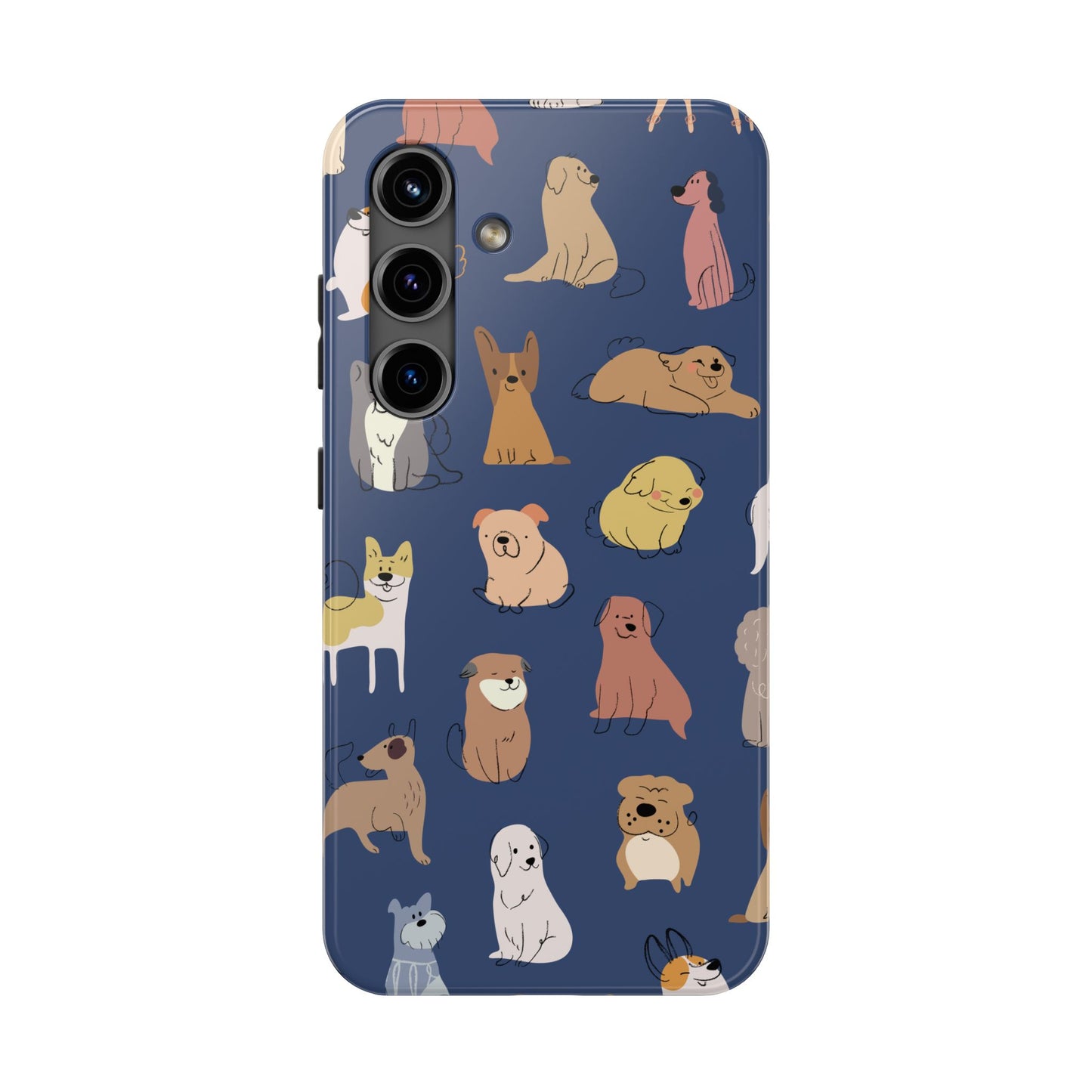 Cute Cartoon Dog Tough Phone Case - Perfect for Pet Lovers