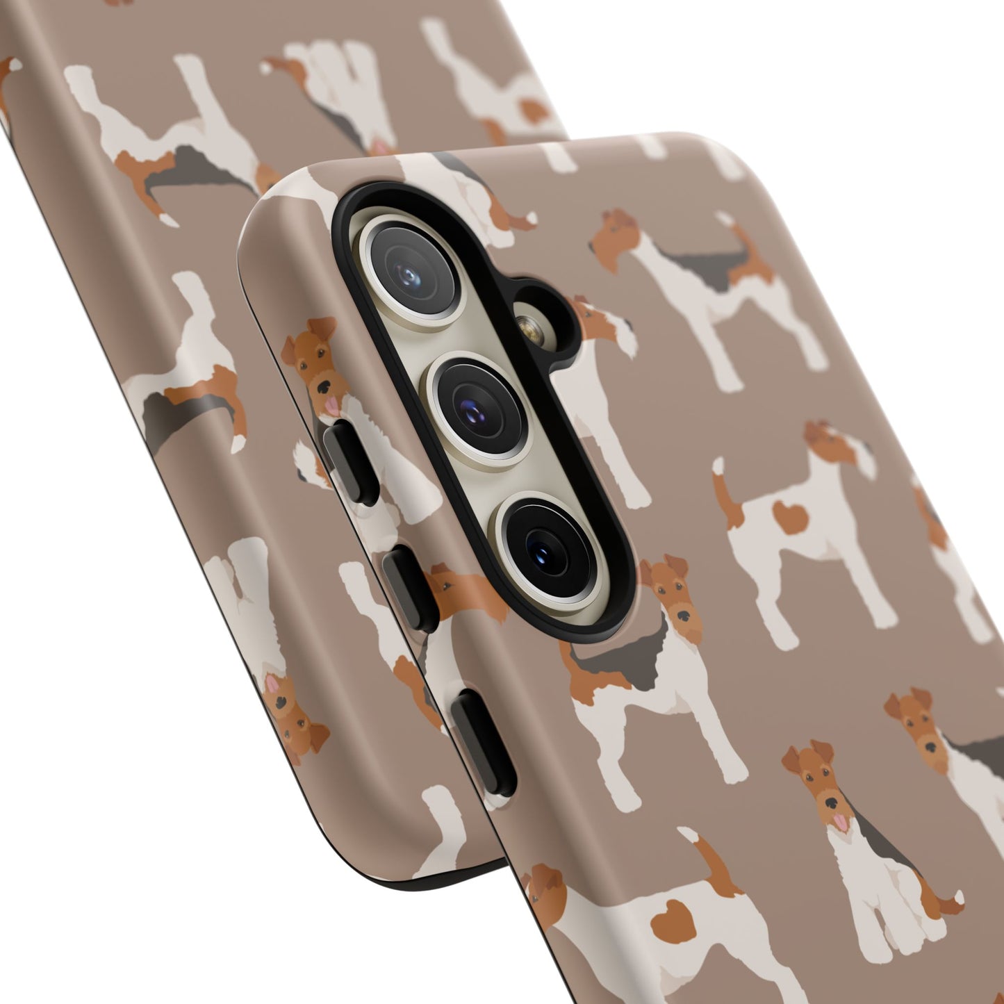 Wire Fox Terrier Lover Tough Case - Stylish Phone Case Featuring Playful Fox Terriers