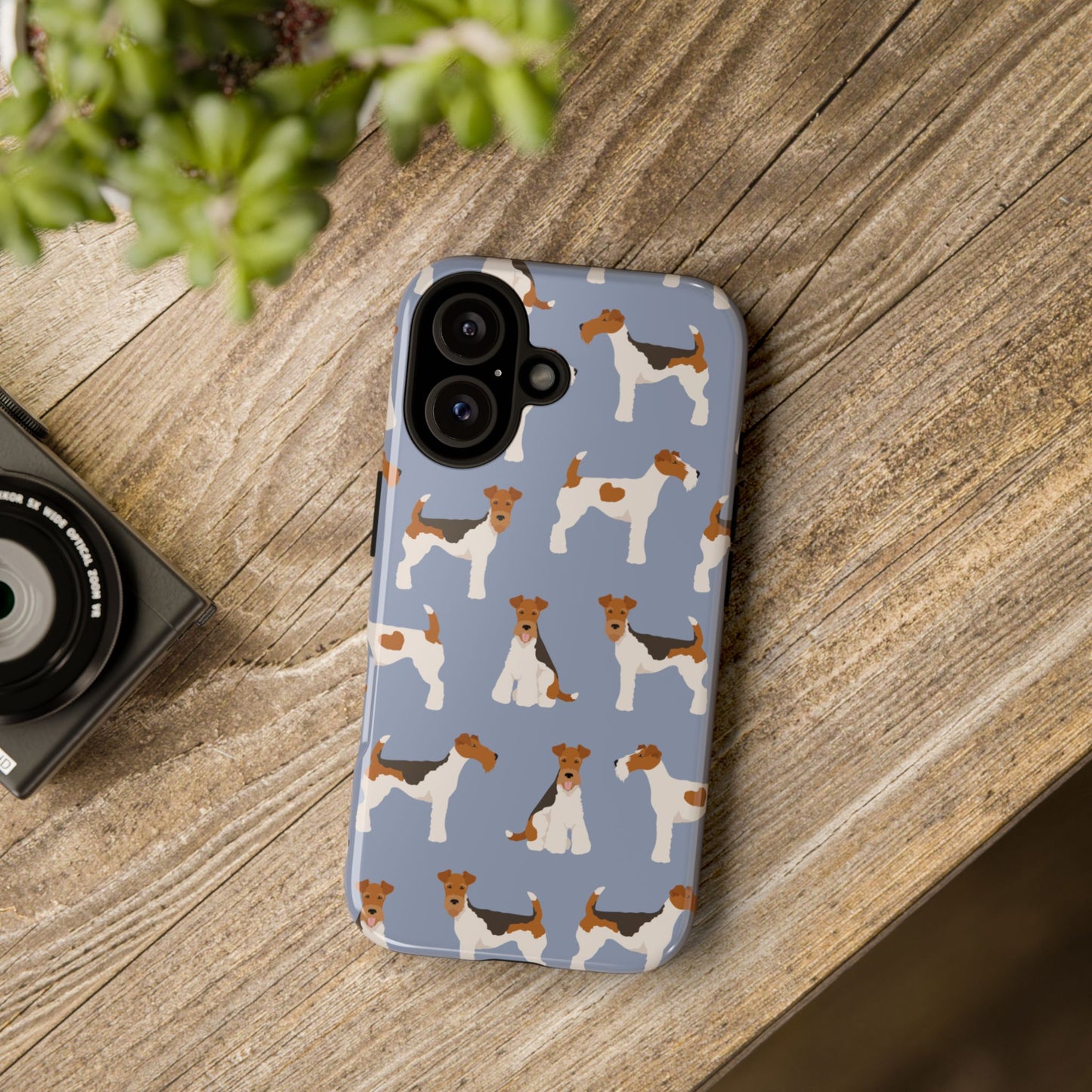 Wire Fox Terrier Lover Tough Case - Stylish Phone Case Featuring Playful Fox Terriers