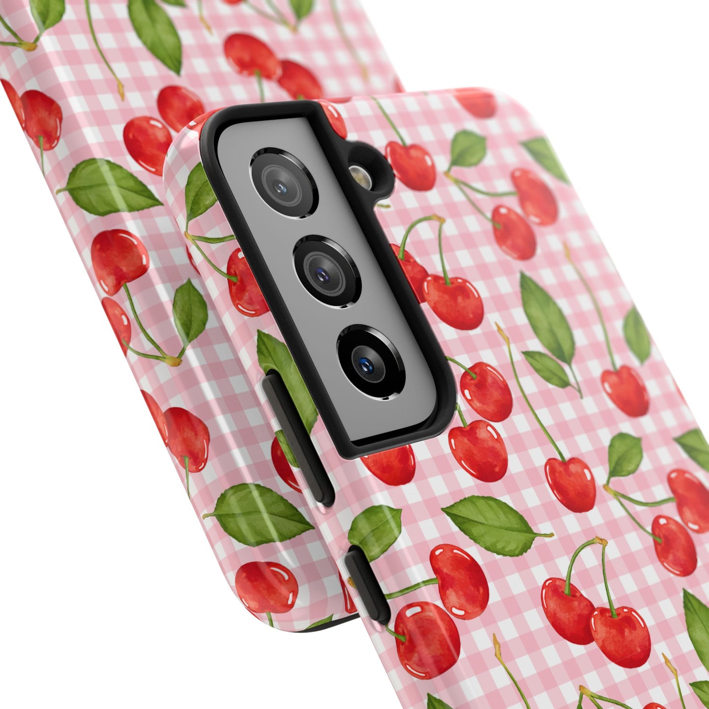 Cherry-Pattern Tough Phone Case - Cute & Durable Protective Case
