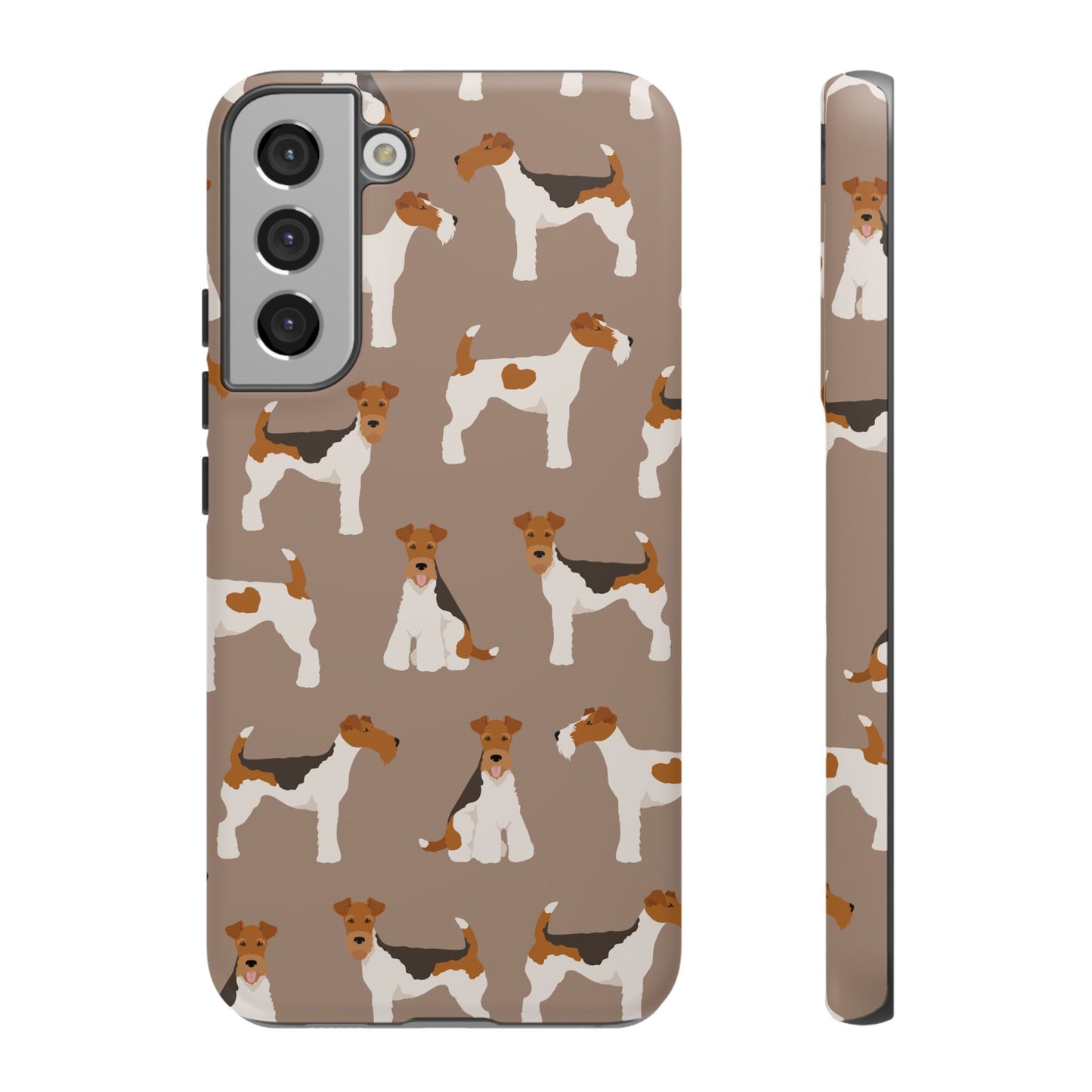 Wire Fox Terrier Lover Tough Case - Stylish Phone Case Featuring Playful Fox Terriers