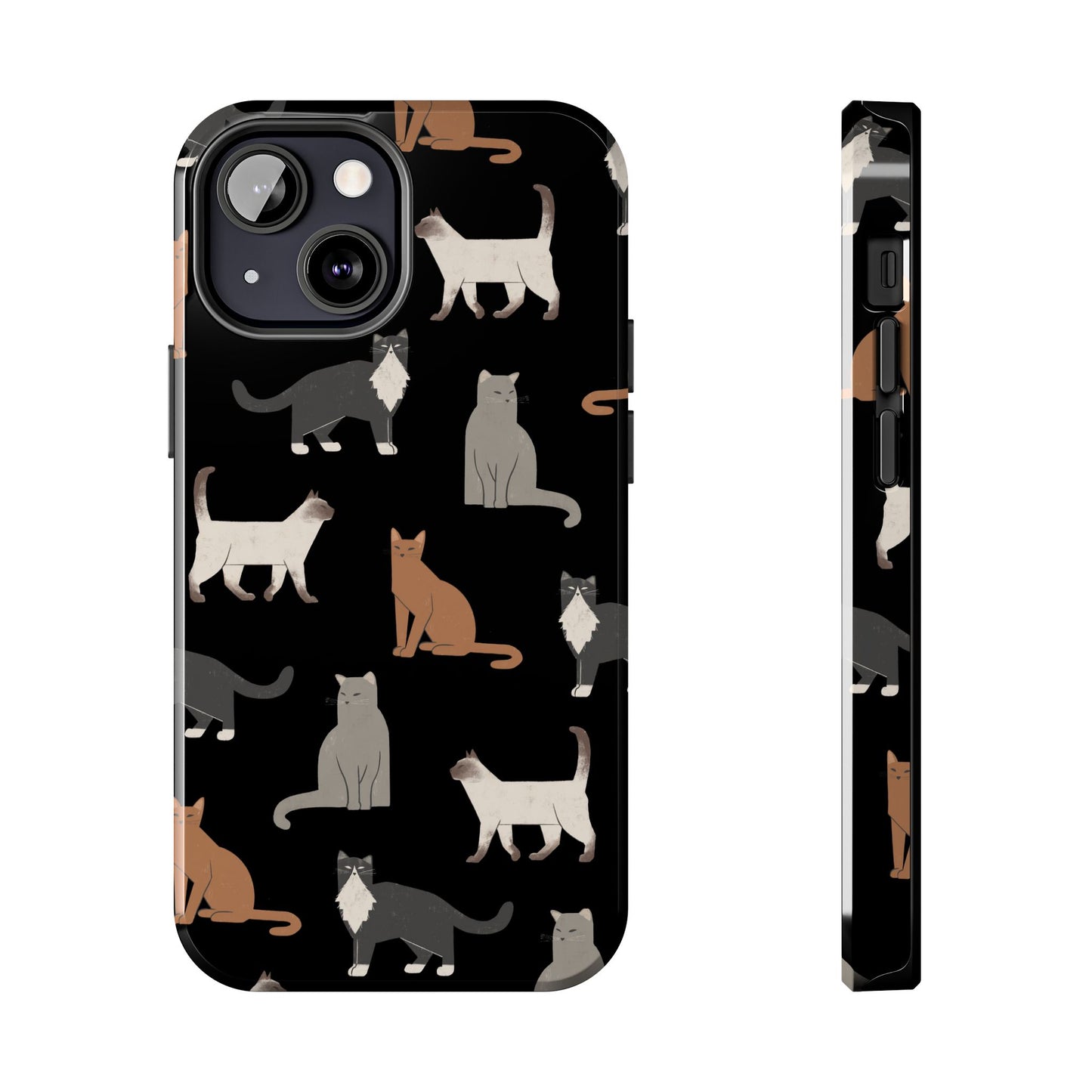 Cubist Cat Tough Phone Case - Stylish & Durable for Pet Fans