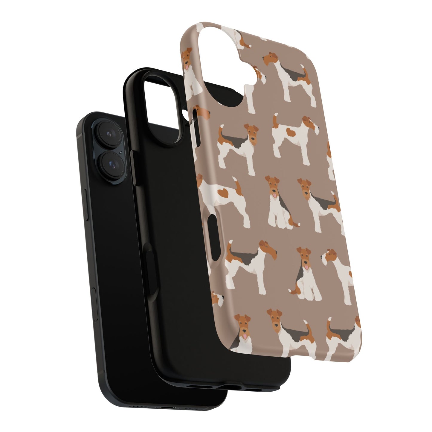 Wire Fox Terrier Lover Tough Case - Stylish Phone Case Featuring Playful Fox Terriers