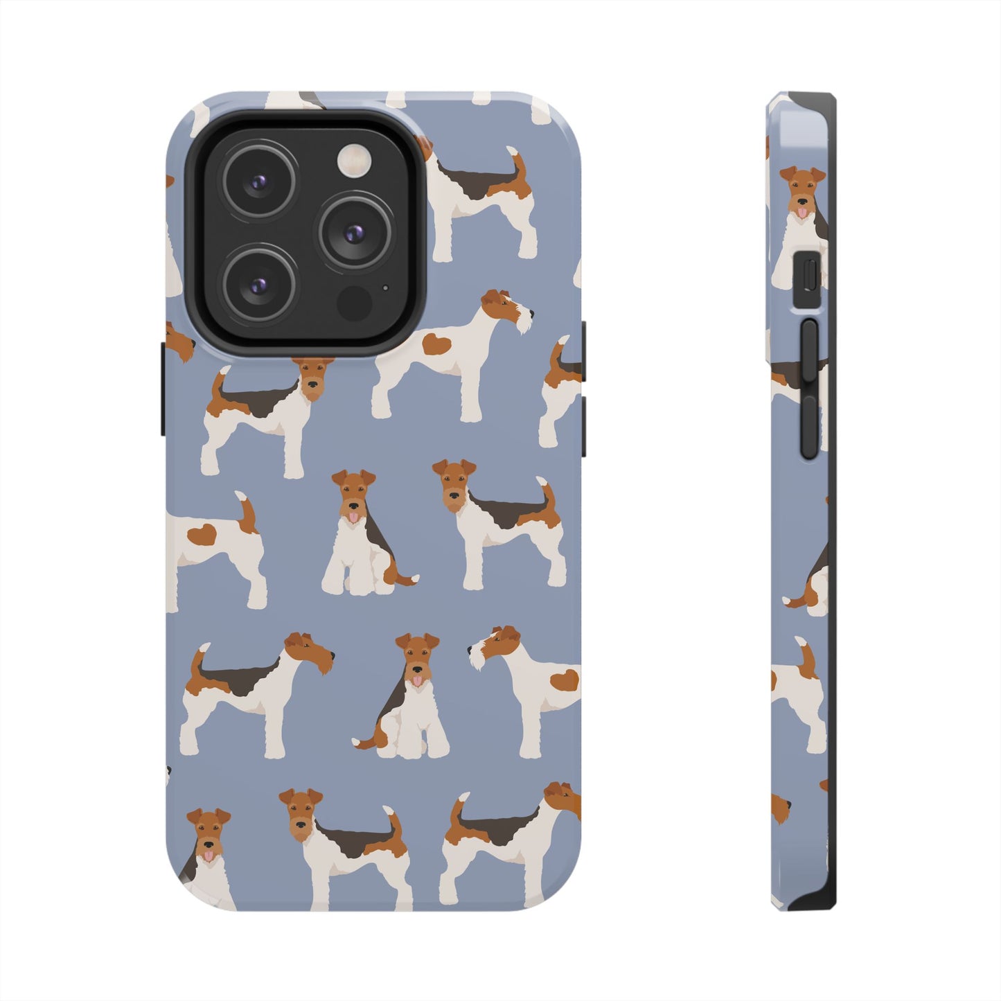 Playful Wire Fox Terrier Phone Case - Durable & Stylish Dog Lover Accessory