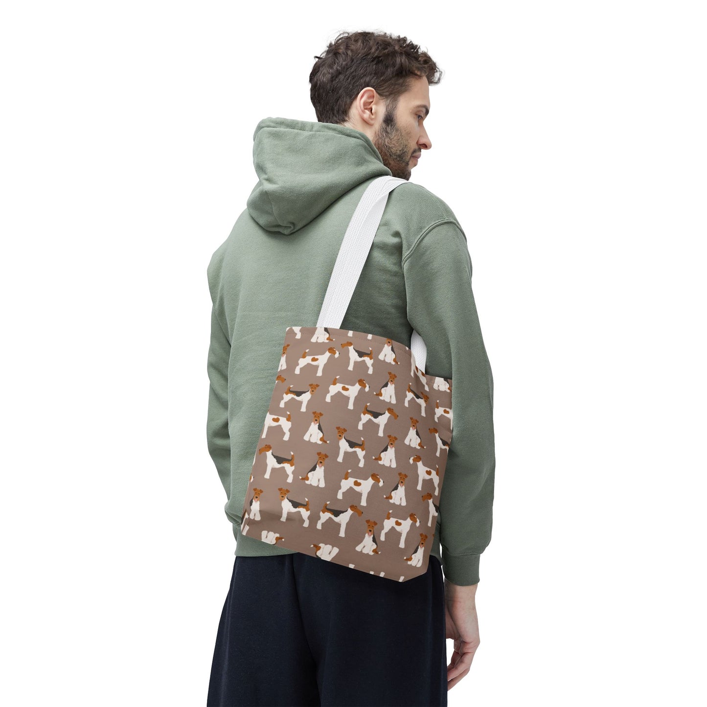 Wire Fox Terrier Dog Pattern Tote Bag - Perfect for Pet Lovers!