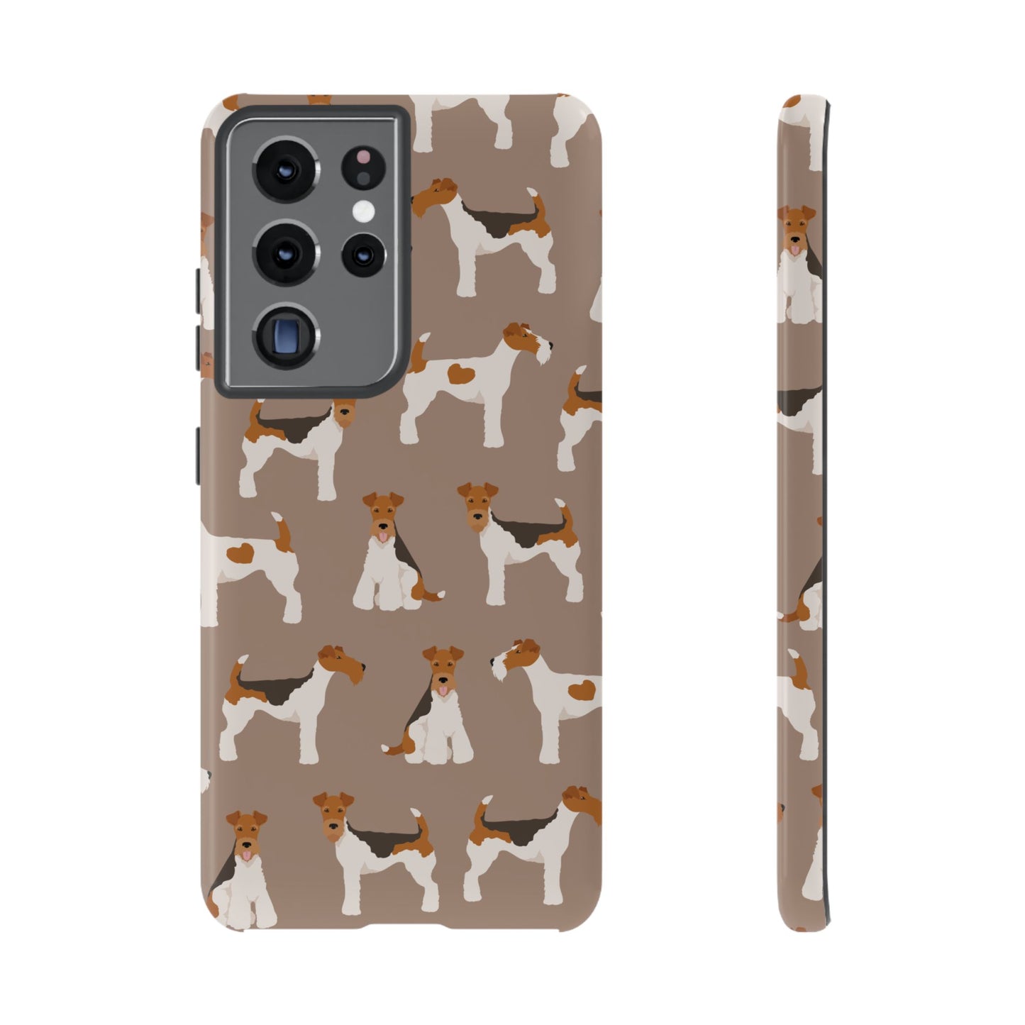 Wire Fox Terrier Lover Tough Case - Stylish Phone Case Featuring Playful Fox Terriers