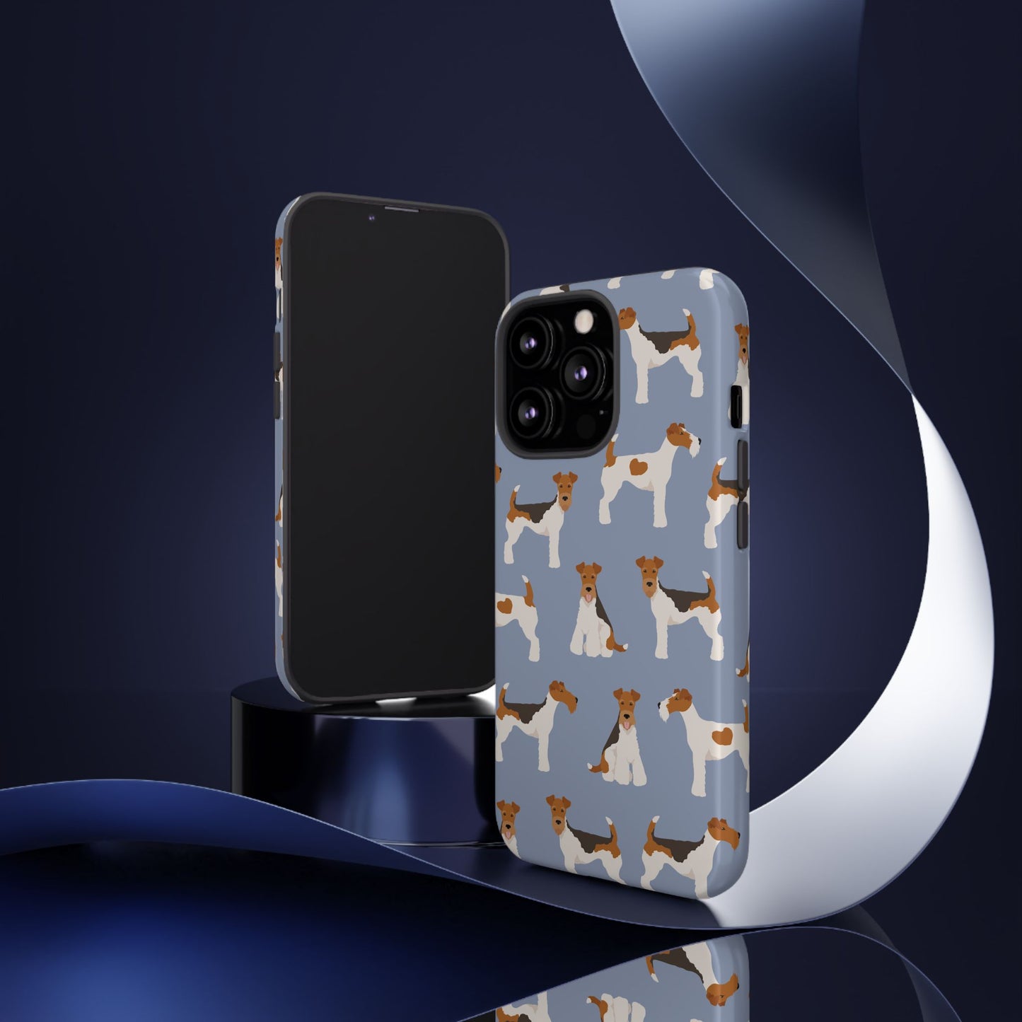 Wire Fox Terrier Lover Tough Case - Stylish Phone Case Featuring Playful Fox Terriers