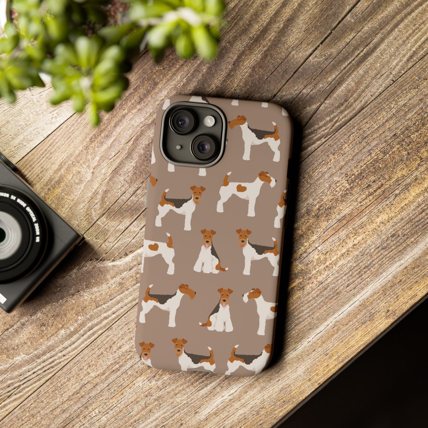 Wire Fox Terrier Lover Tough Case - Stylish Phone Case Featuring Playful Fox Terriers