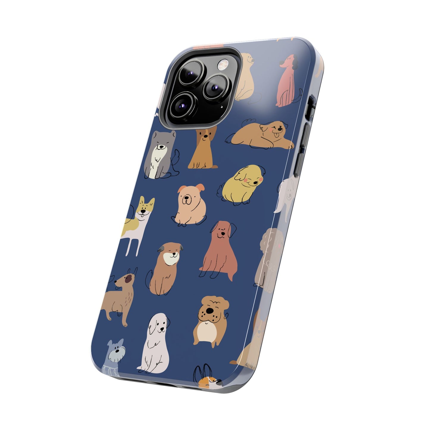 Cute Cartoon Dog Tough Phone Case - Perfect for Pet Lovers